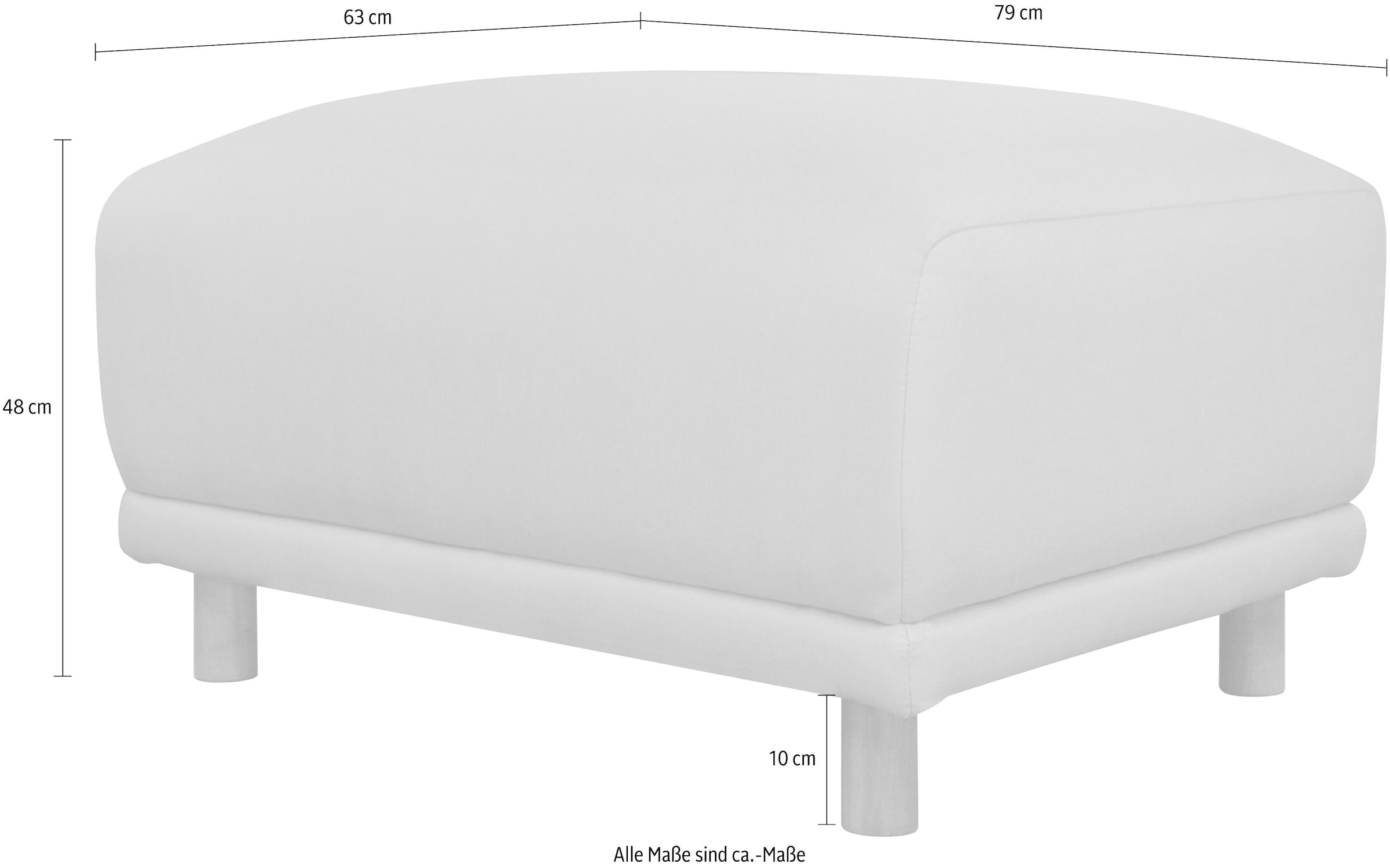 OTTO home Hocker »Maroon«