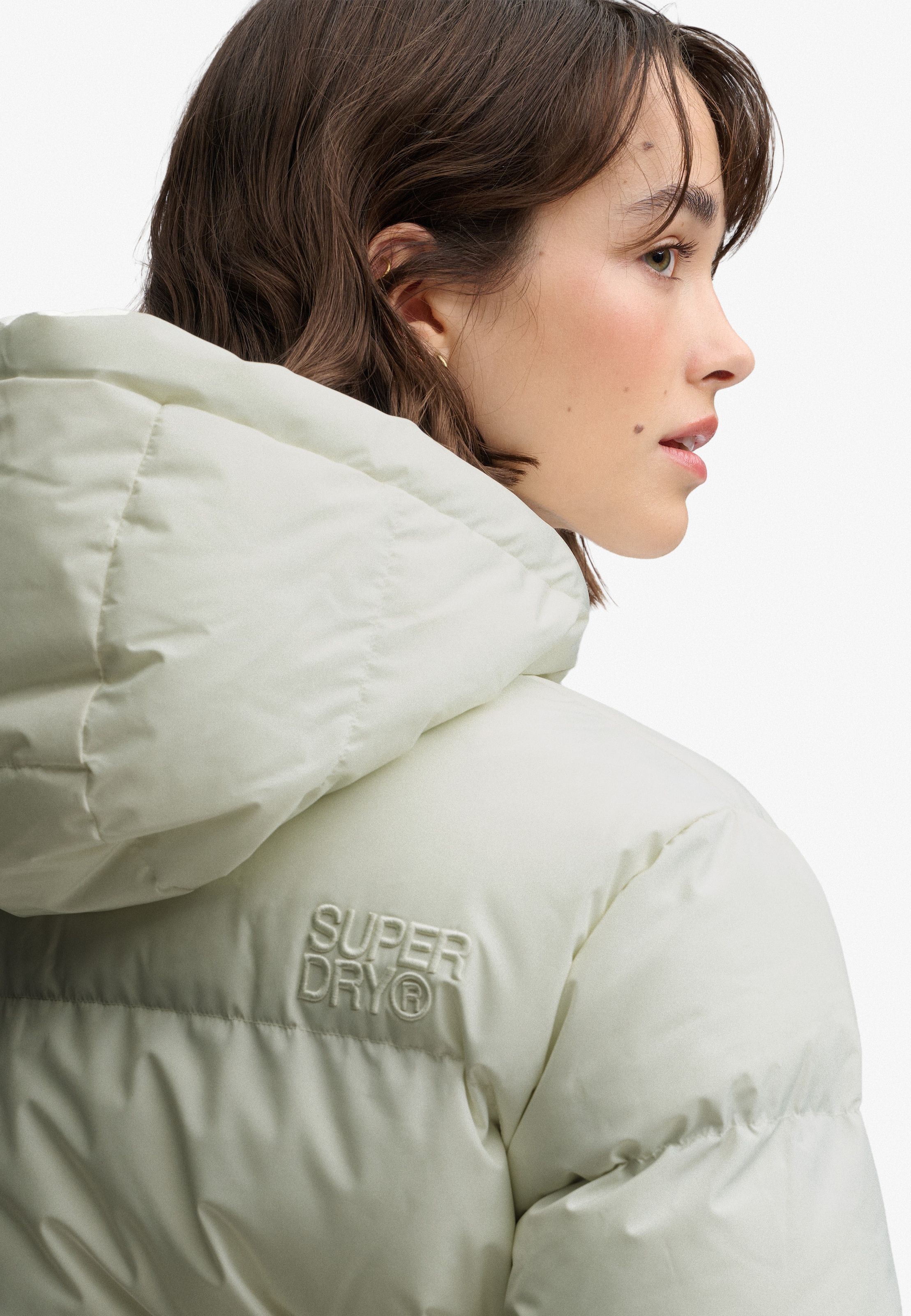 Superdry Steppjacke »HOODED 5 BAFFLE SPORTS PUFFER« mit Kapuze Kunstfaser, relaxed fit