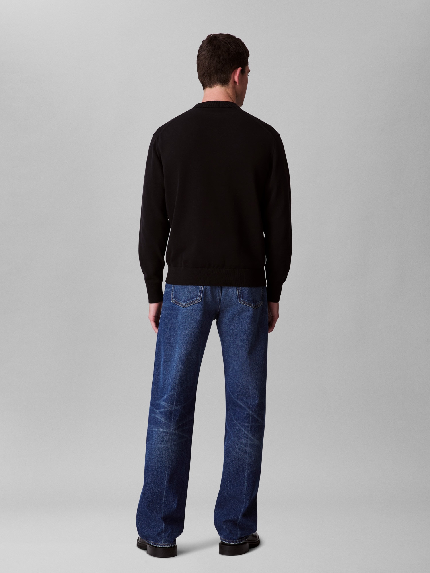 Calvin Klein Jeans Strickpullover »LS EZ COTTON CREWNK SWEATER 12GG« Mit Rundhalsausschnitt