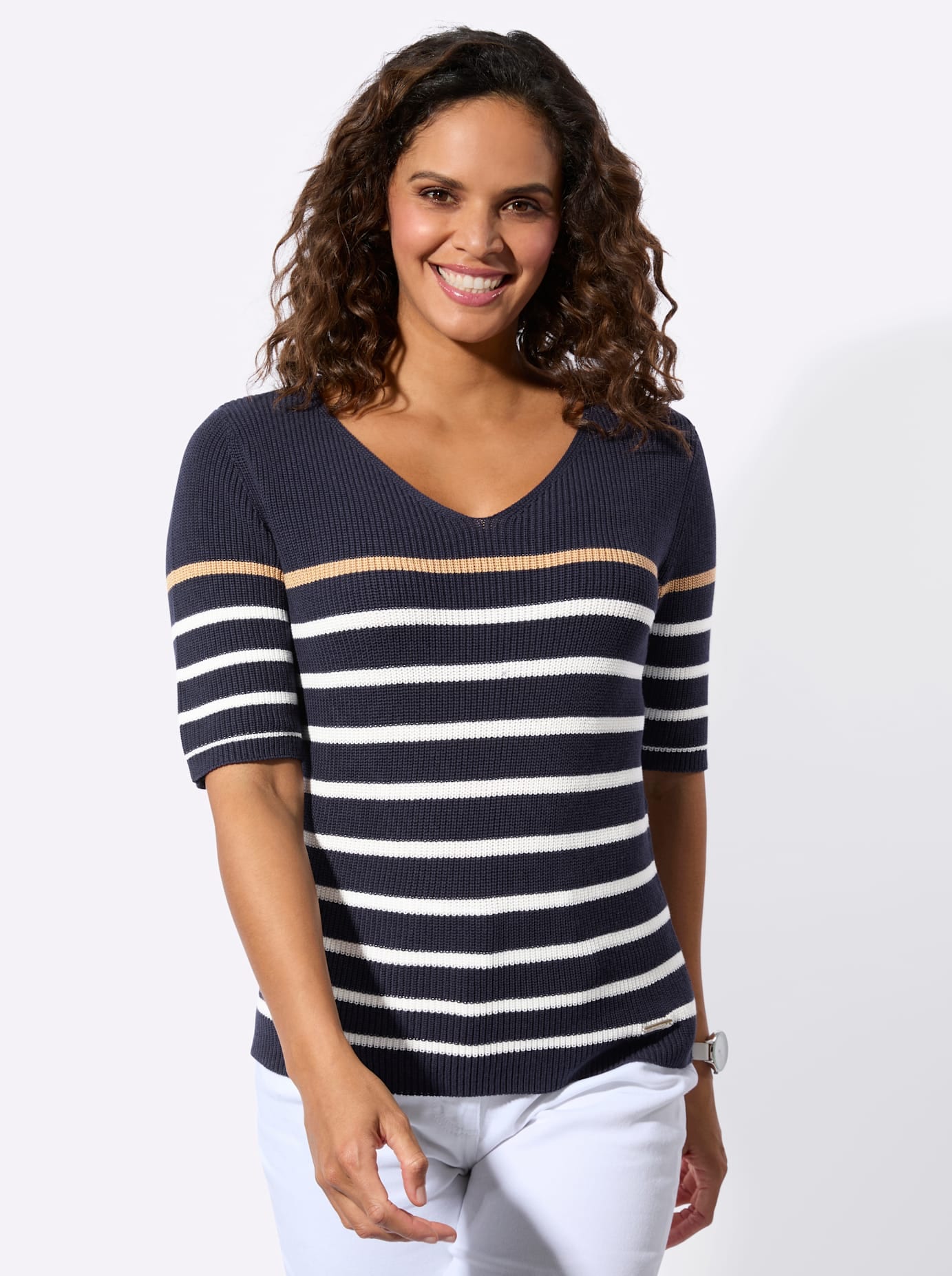 Casual Looks Kurzarmpullover »Kurzarm-Pullover«