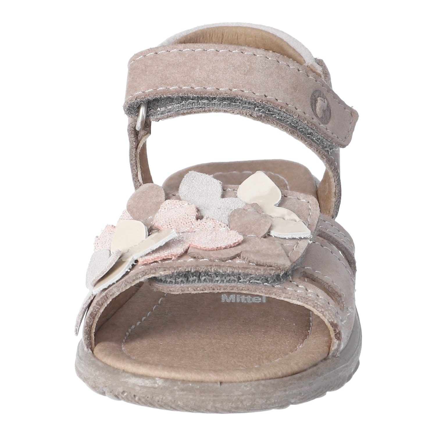 Ricosta Sandale »Mirella«  Klettschuh mit Verzierung, Größenschablone zum Download