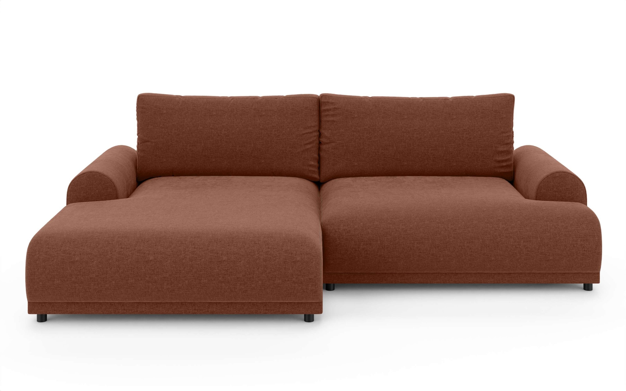 INOSIGN Ecksofa »Marsby, mit Bettfunktion und Bettkasten, Maße: B/H/T 242/65/145 cm«, L-Form mit Wellenunterfederung, Recamiere links oder rechts bestellbar