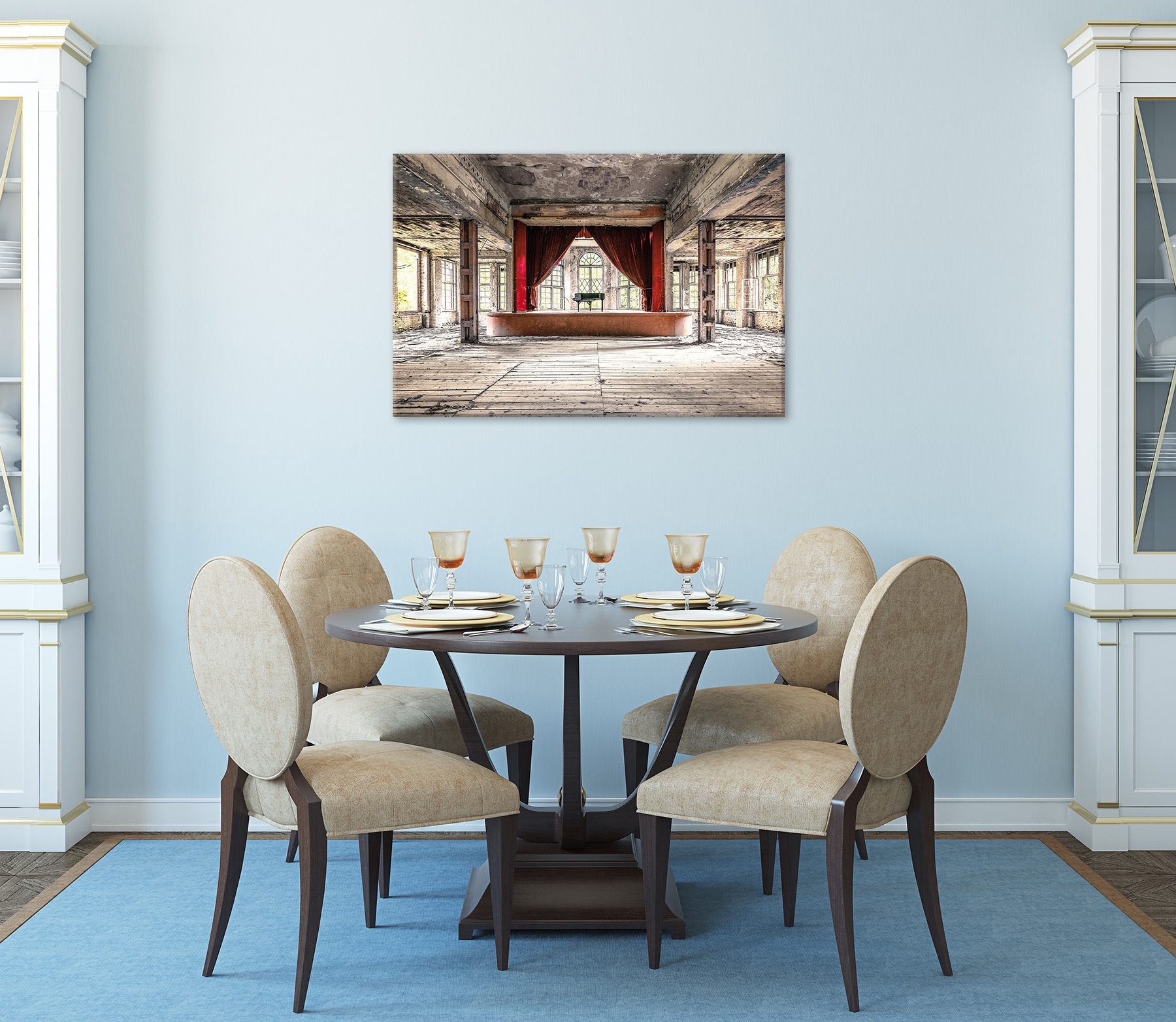 Bönninghoff Leinwandbild »Wandbild LOST PLACE KLAVIER 60x90 cm – Leinwandbild Keilrahmen Deko« Fenster & Türen | Gebäude | Innenarchitektur 1 Stk. tlg. auf Keilrahmen gespannt