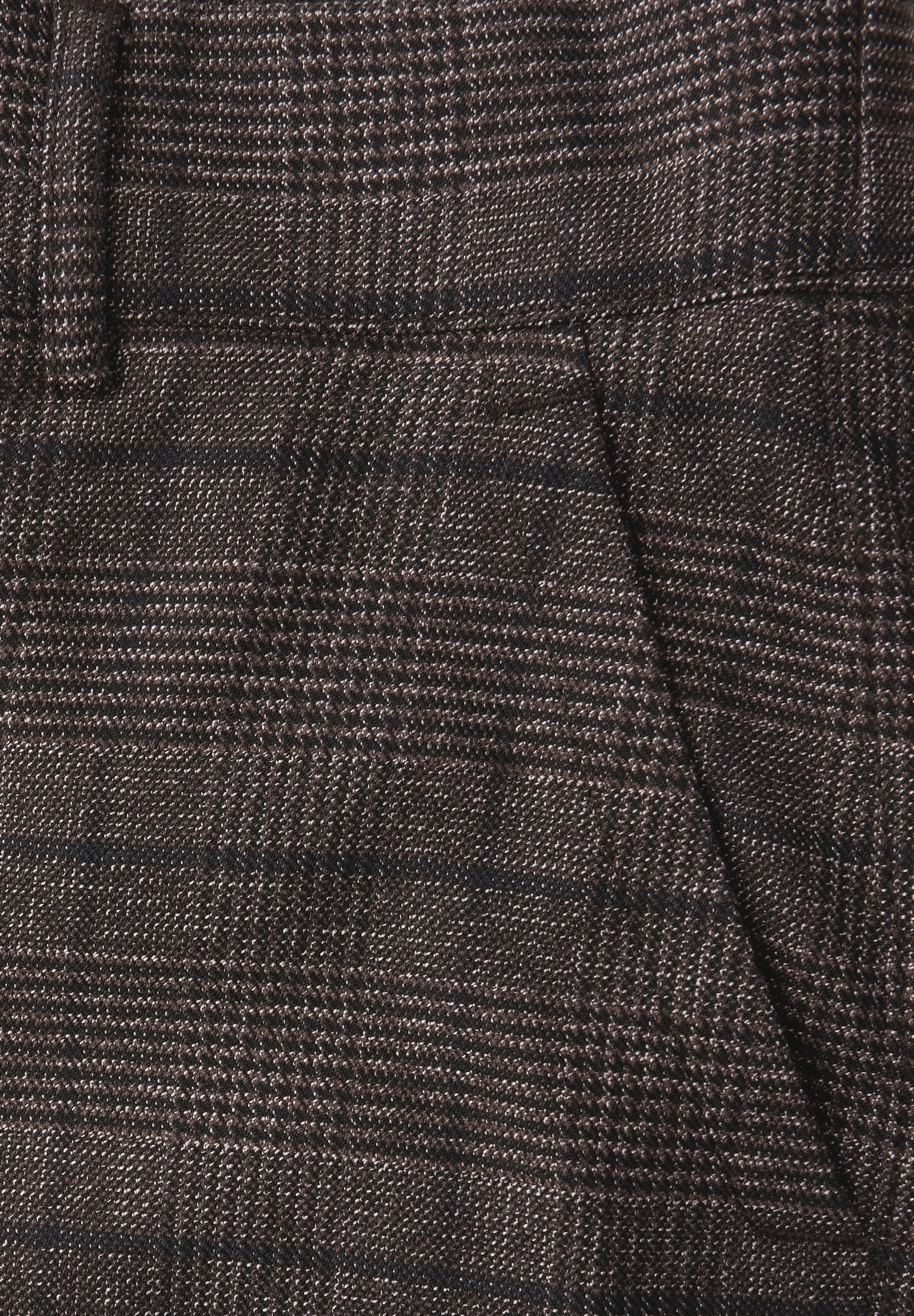 STREET ONE Stoffhose  kariert, mit geradem Bein und Stretch