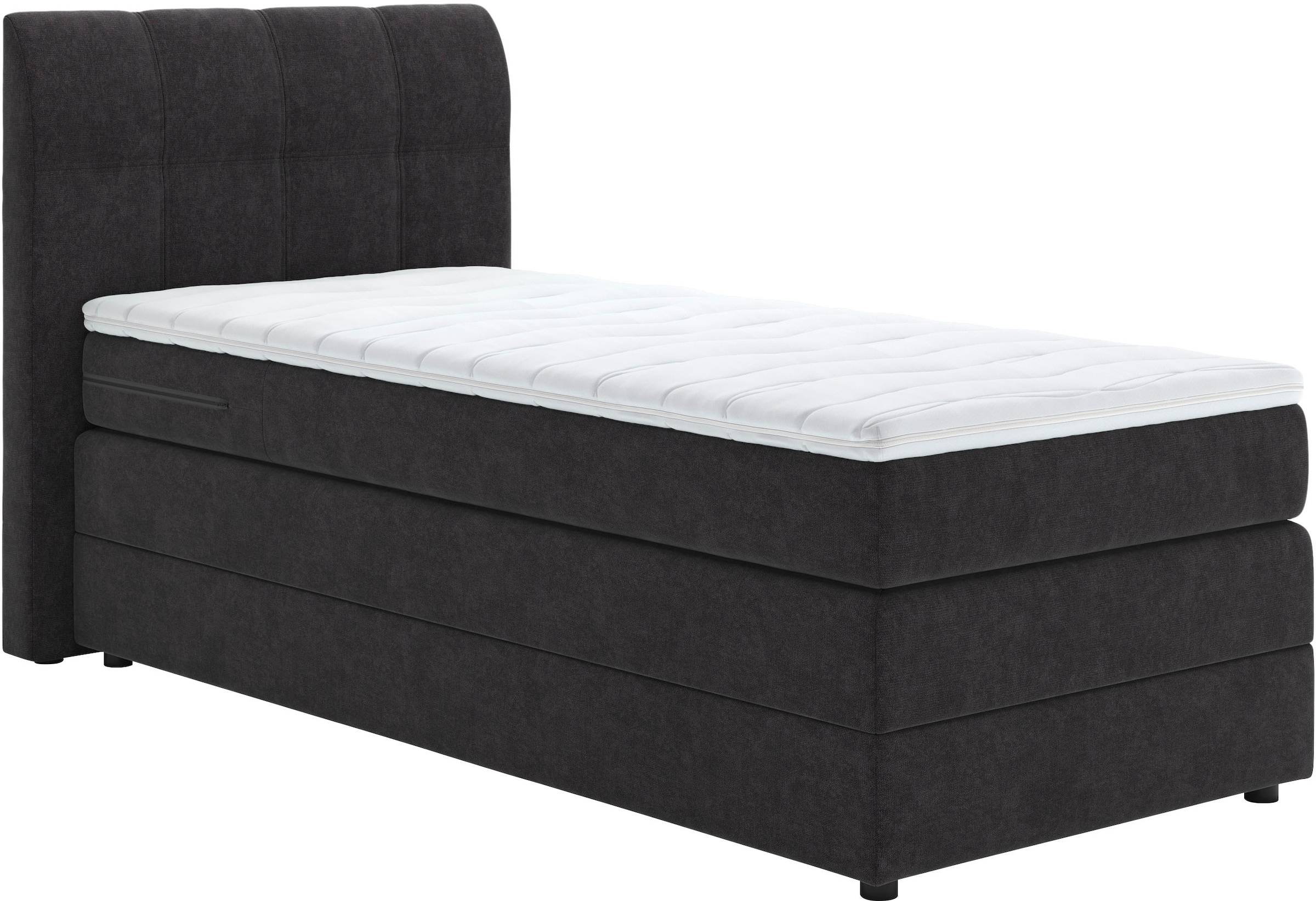 Home affaire Boxspringbett »Finja« besonders komfortable Liegehöhe, mit praktischem Bettkasten