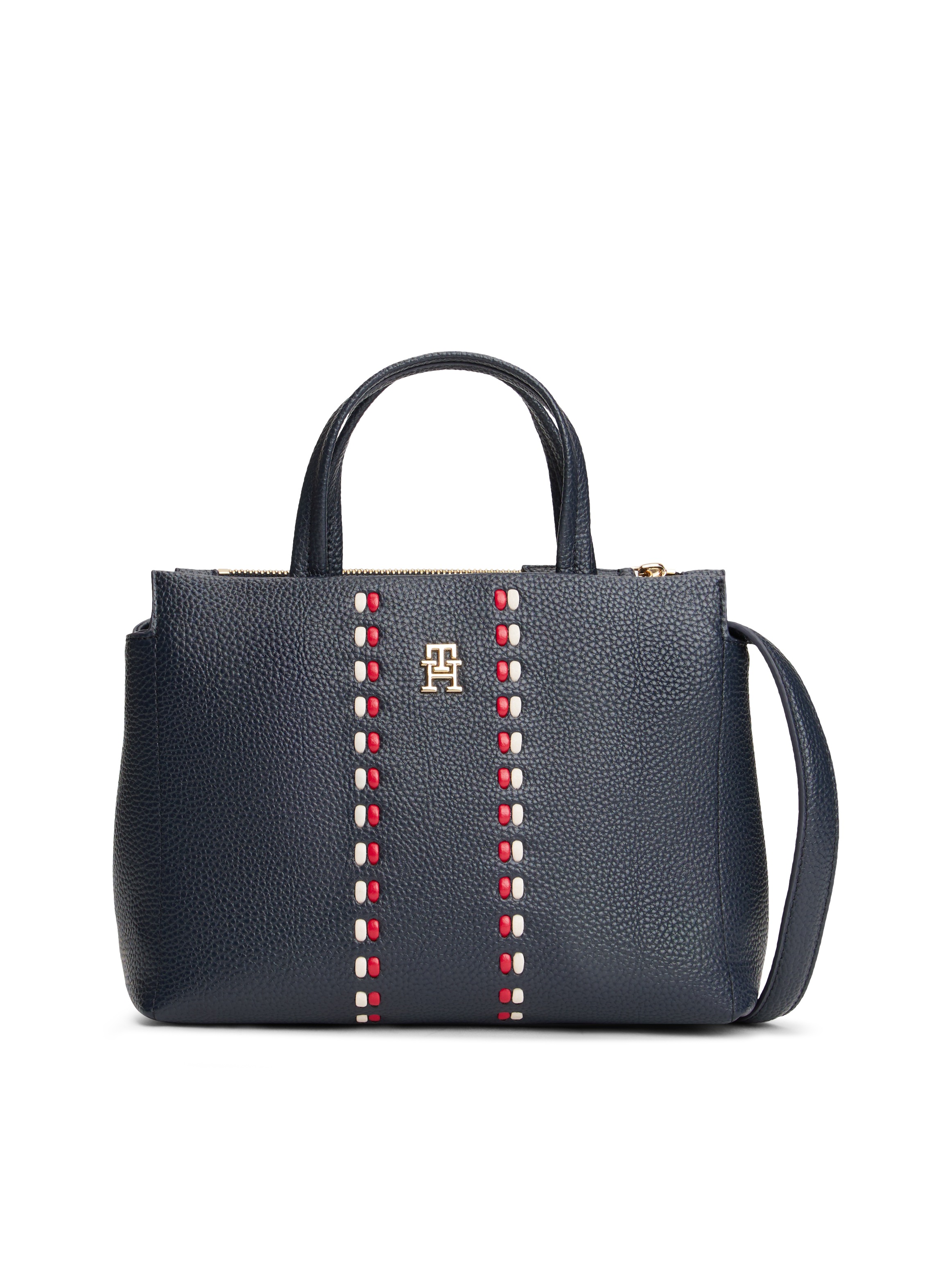 Tommy Hilfiger Satchel »TH TIMELESS MINI SATCHEL« , Damen Umhängetasche, Tragetasche mit farbigen Details