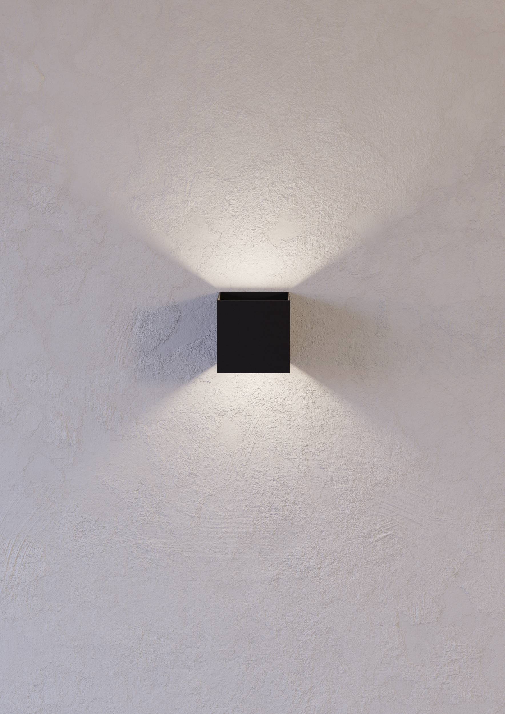 EGLO Wandleuchte »Valmontone Wandlampe,innen, Würfel, indirekte Up und Down Beleuchtung« LED-Modul 1 Stk. Warmweiß Wand-/Deckenleuchte - L10 x H10 x AL10 cm - schwarz - 2X1,5W inkl.