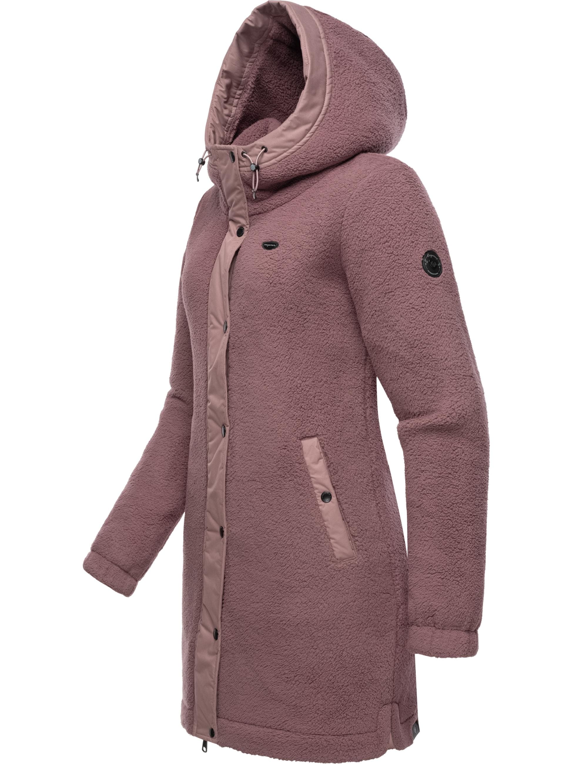 Ragwear Outdoorjacke »Übergangsjacke Cousy«, mit Kapuze, flauschige Übergangsjacke mit Teddyfell und Kapuze