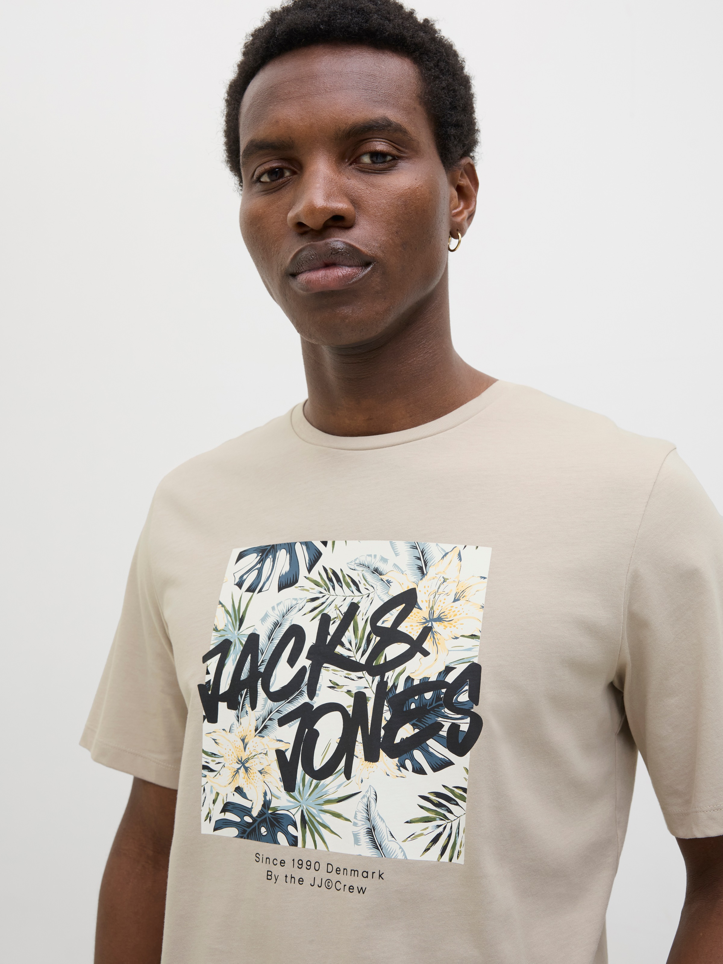 Jack & Jones Print-Shirt »JJHAWAII SHAPE TEE SS CREW NECK«