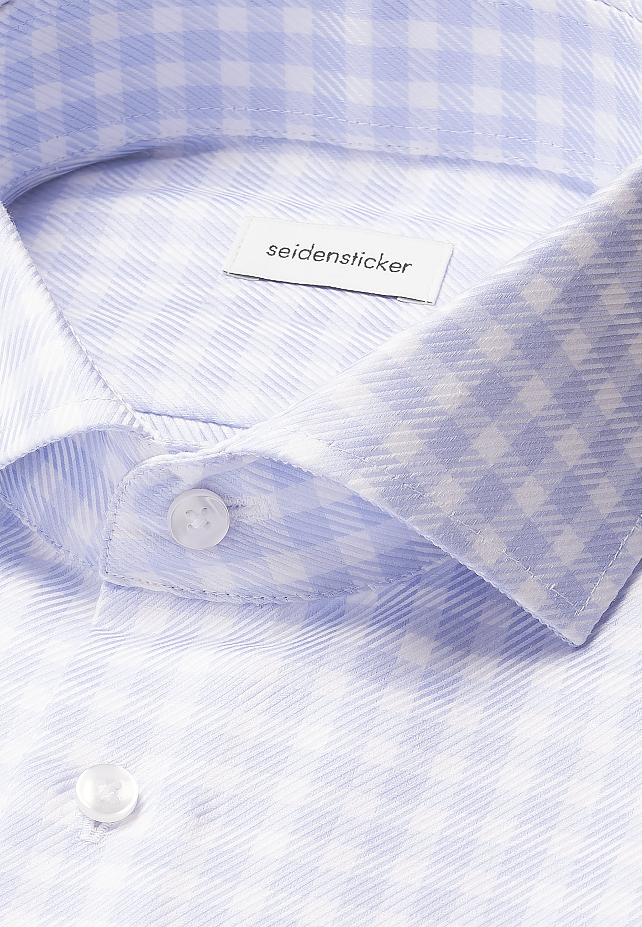 seidensticker Businesshemd »Schwarze Rose«, Slim 1/1 Kentkragen Karo