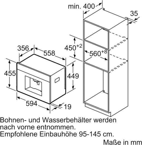 SIEMENS Einbau-Kaffeevollautomat »CT636LES6«