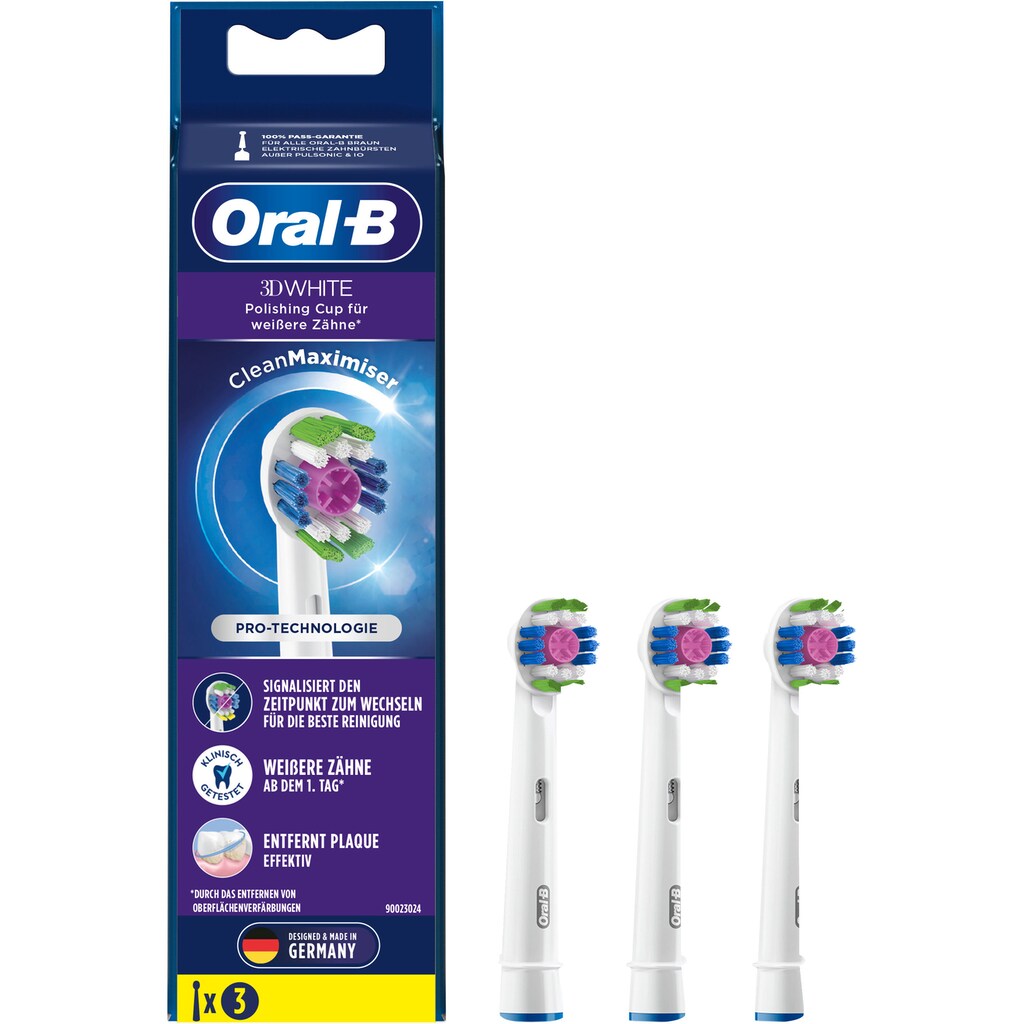 Oral-B Aufsteckbürsten »Clean 3D White CleanMaximizer«