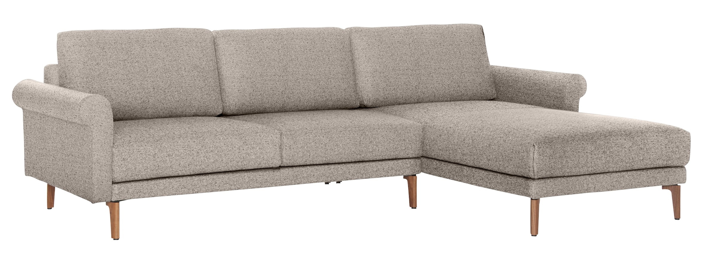 Creation BY ROLF BENZ Ecksofa »CR.450, Designecksofa, Polsterecke, L-Form, 282/178 cm (B/T)« abgerundete Armlehne Schnecke, modern Landhaus, Leder oder Chenille