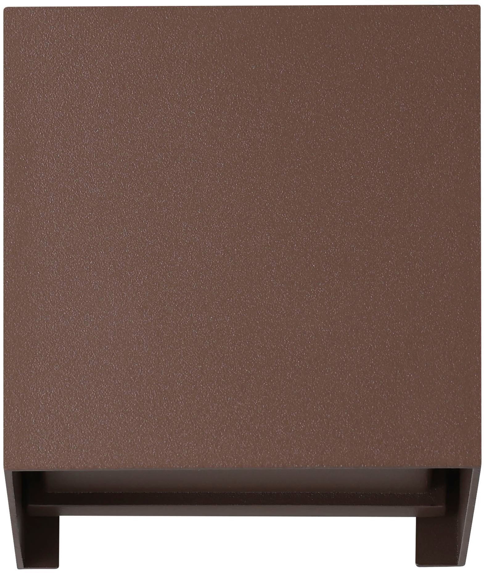 EGLO Wandleuchte »Calpino 3 Außenleuchte , Wandleuchte, Up und Down Light, Metall, IP54« LED-Modul 1 Stk. Warmweiß Wand-/Deckenleuchte - L10 x H10 x AL10 cm - rostbraun - 2X2,8W inkl.