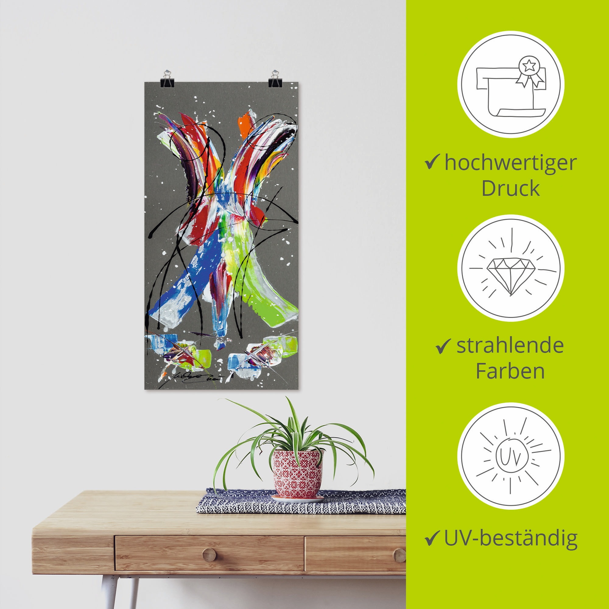 Artland Wandbild »Multikulturelle Begegnung«, Gegenstandslos, (1 St.), als Leinwandbild, Poster in verschied. Größen