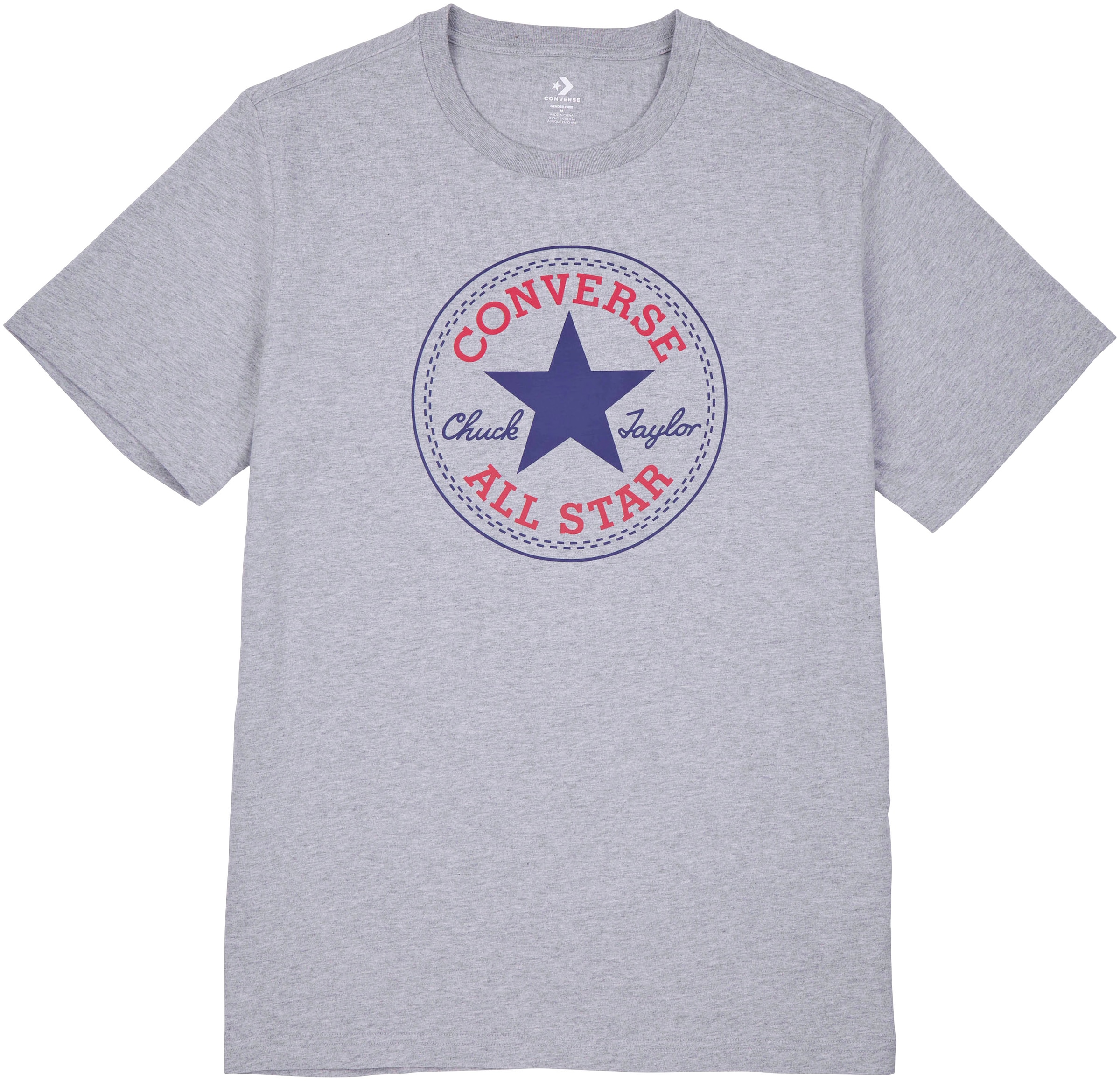 Converse T-Shirt »UNISEX CONVERSE GO-TO ALL STAR PATCH LOGO STANDARD FIT T-SHIRT«, (1 tlg.)