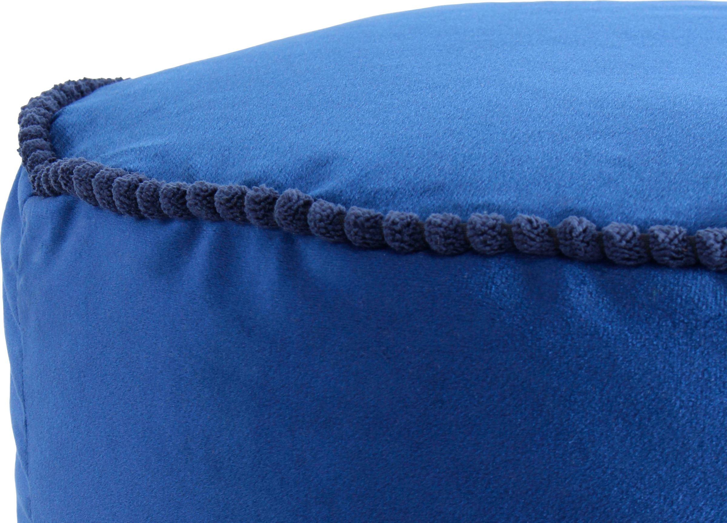 Kayoom Sitzhocker »Pouf Taj Mahal 225, samtweiche Oberfläche«, (1 St.), samtweich, verziert, Füllung aus flexiblen Styroporkugeln