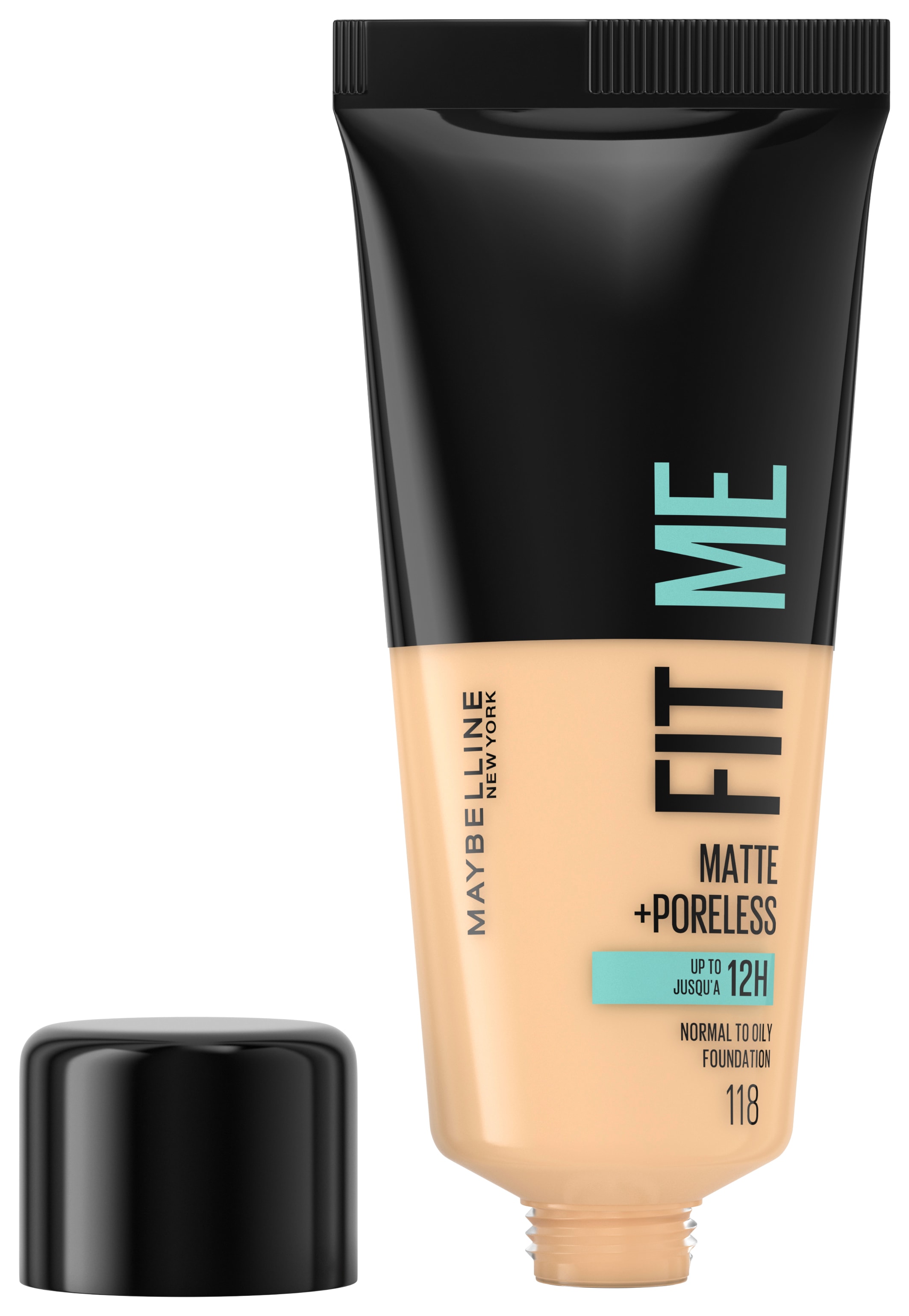 MAYBELLINE NEW YORK Foundation »FIT ME! MATTE + PORELESS MAKE-UP« für einen natürlich mattierten Teint, leichte bis mittlere Deckkraft