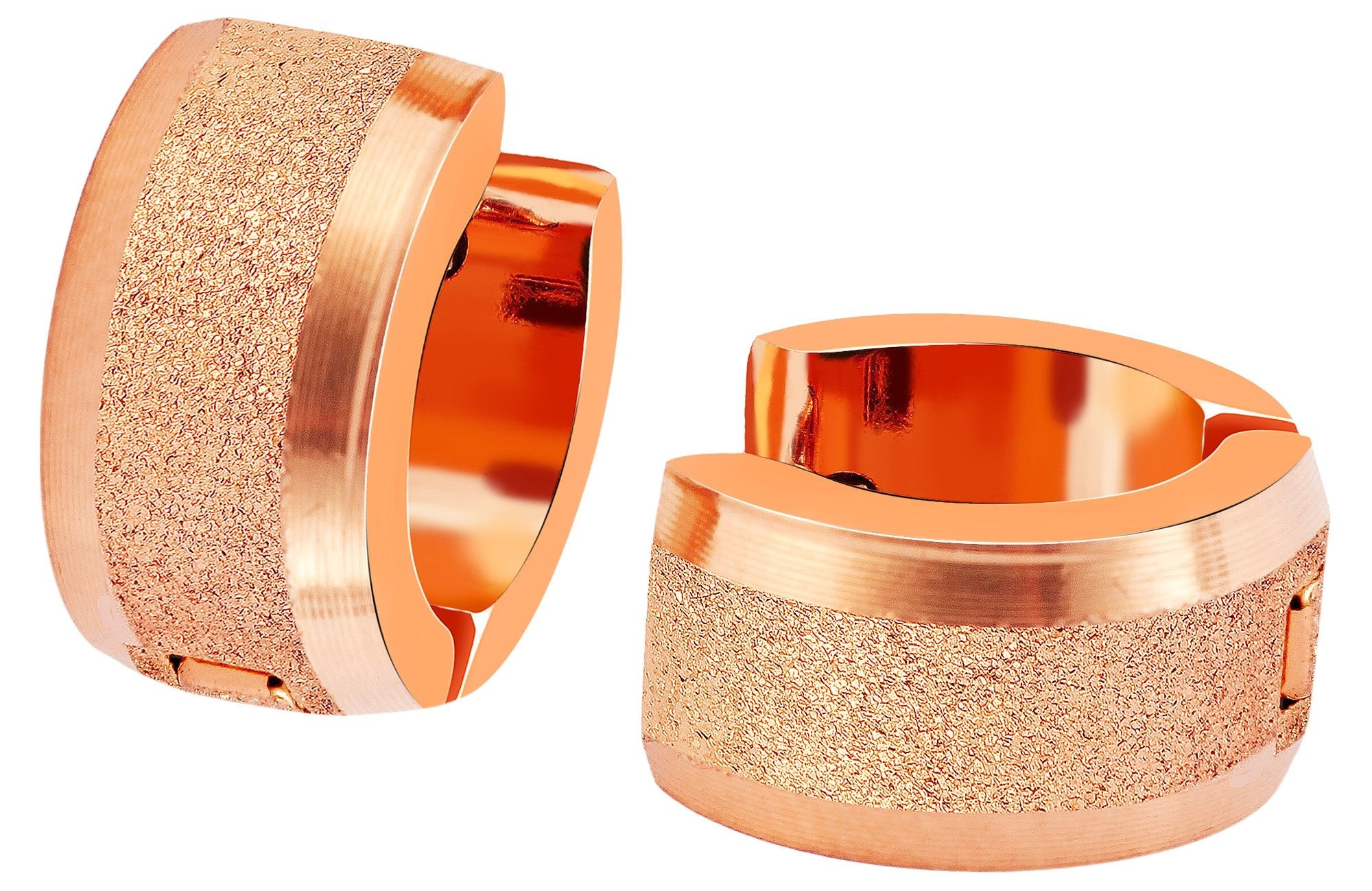 Adelia´s Paar Creolen »Damen Ohrringe ¿ Klappcreole aus Edelstahl«