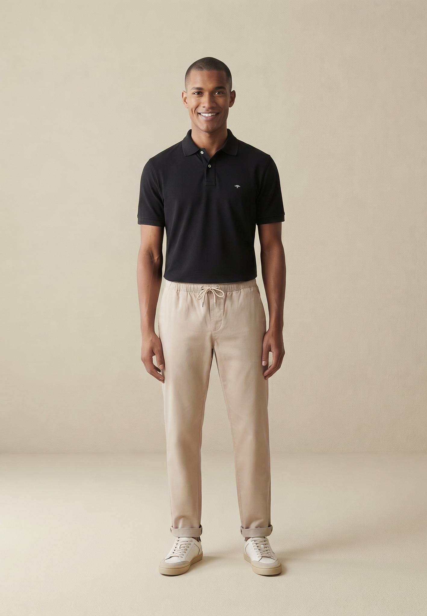 FYNCH-HATTON Poloshirt normale Passform, mit 2-Knopf-Polokragen, aus Baumwolle