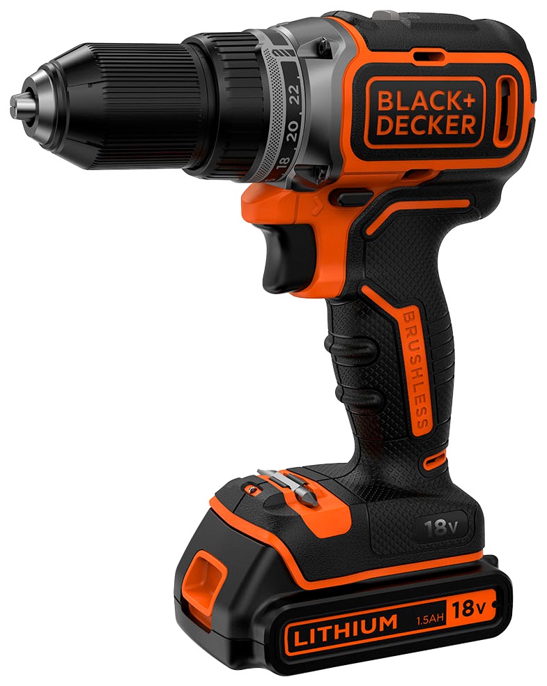 Black + Decker Akku-Bohrschrauber »BL186K / BL186KB«, LED-Arbeitslicht, inkl. Akku
