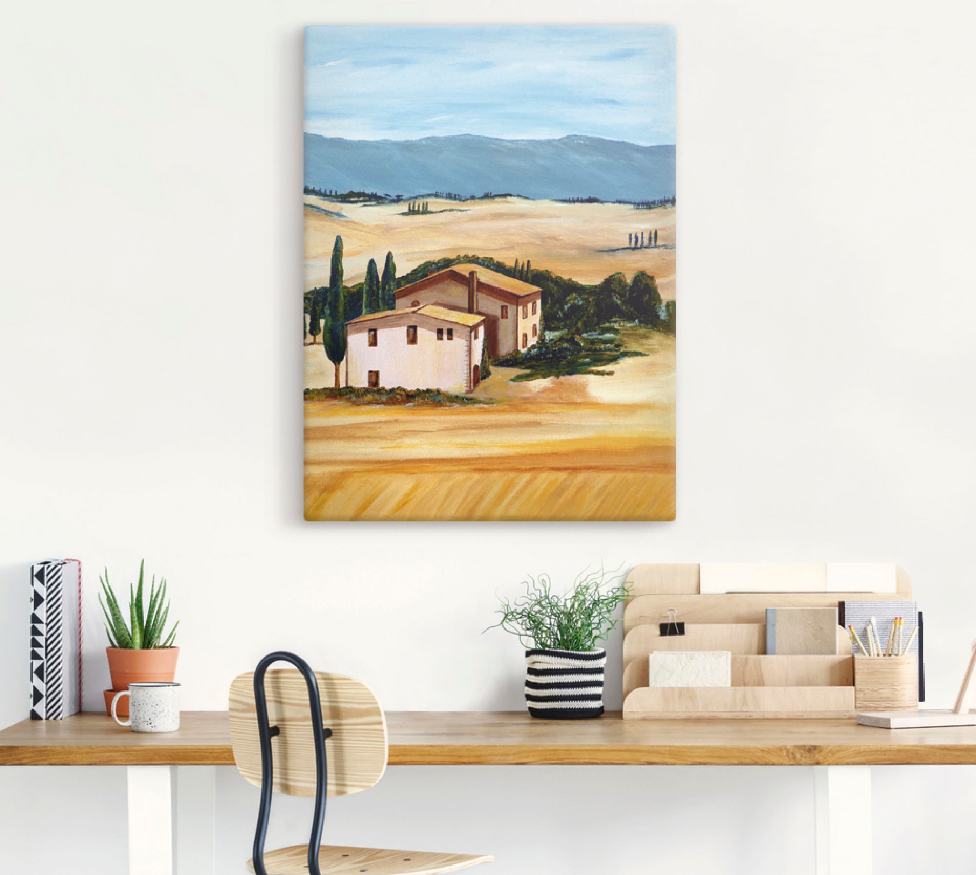 Artland Wandbild »Sommer in der Toskana«, Felder, (1 St.), als Leinwandbild  in verschied. Größen bei OTTO