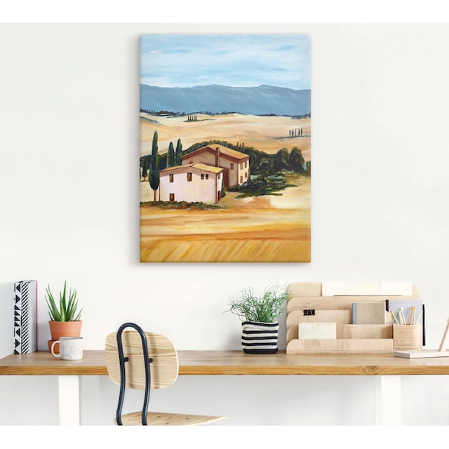 Artland Wandbild »Sommer in der Toskana«, Felder, (1 St.), als Leinwandbild  in verschied. Größen bei OTTO