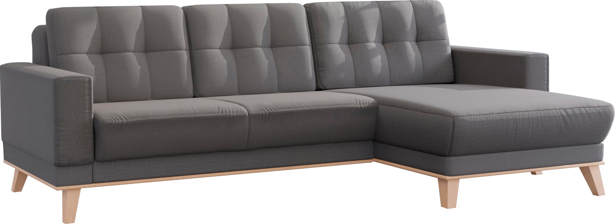 sit&more Ecksofa »Lavida L-Form«, wahlweise mit Kippfunktion und Bettkasten