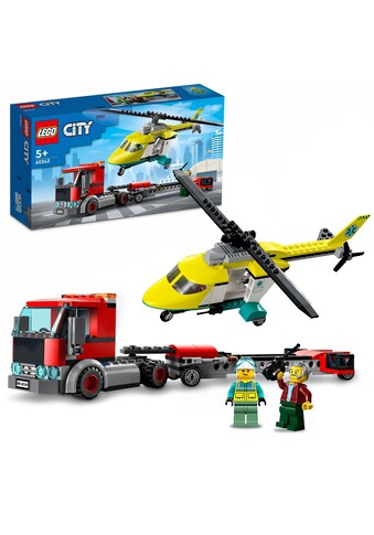 LEGO® Konstruktionsspielsteine »Hubschrauber Transporter (60343), LEGO® City«, (215 St.) kaufen