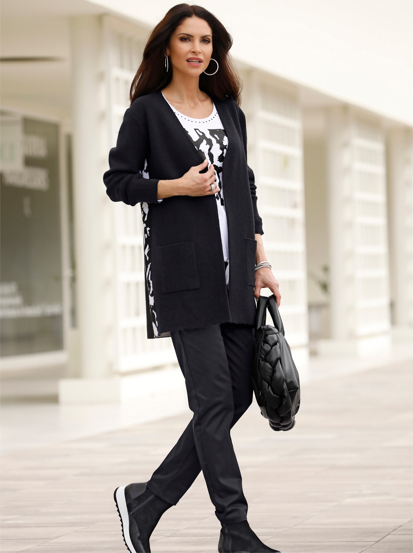 Strickjacke Schwarz Otto Versand Strickmantel Heine Strickjacke