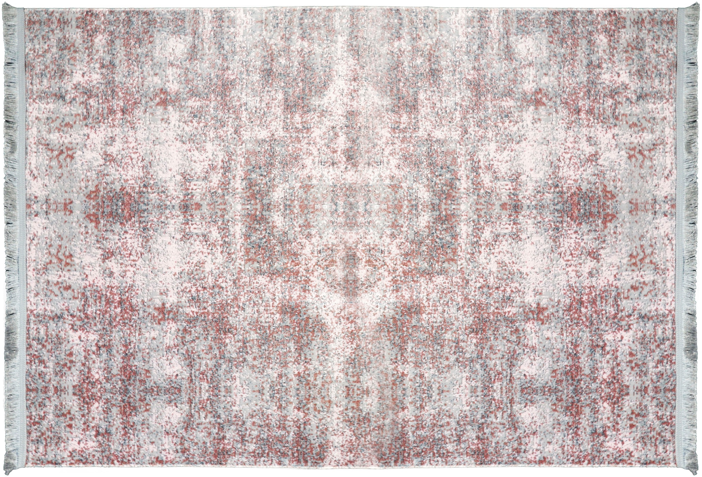 RESITAL The Voice of Carpet Teppich »Lucca 6005«, rechteckig, 5 mm Höhe, gewebt, leichter Glanz durch Viskose, mit Fransen, ideal im Wohnzimmer & Schlafzimmer