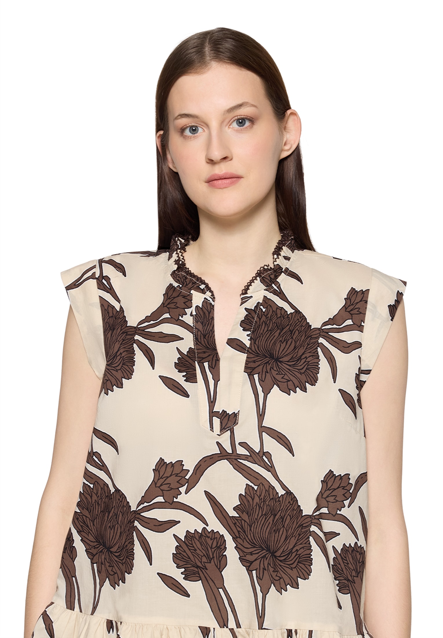 Cartoon Klassische Bluse »Casual-Bluse mit Raffung«