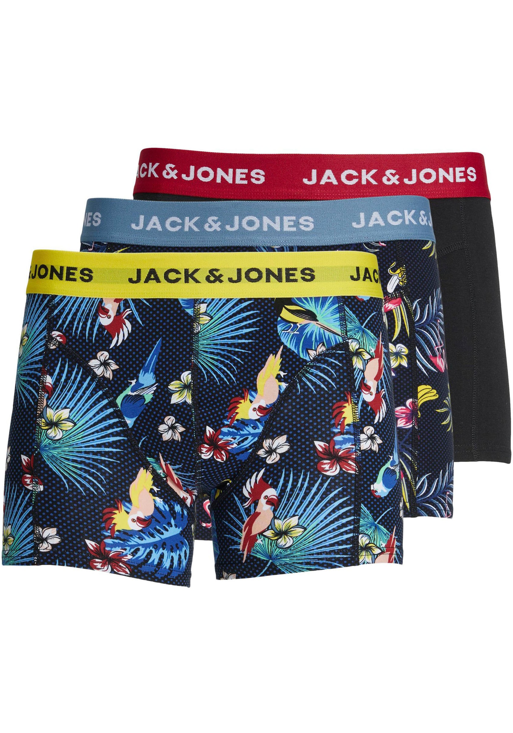 Trunk »JACFLOWER BIRD TRUNKS 3 PACK NOOS«, (Packung, 3 St.)