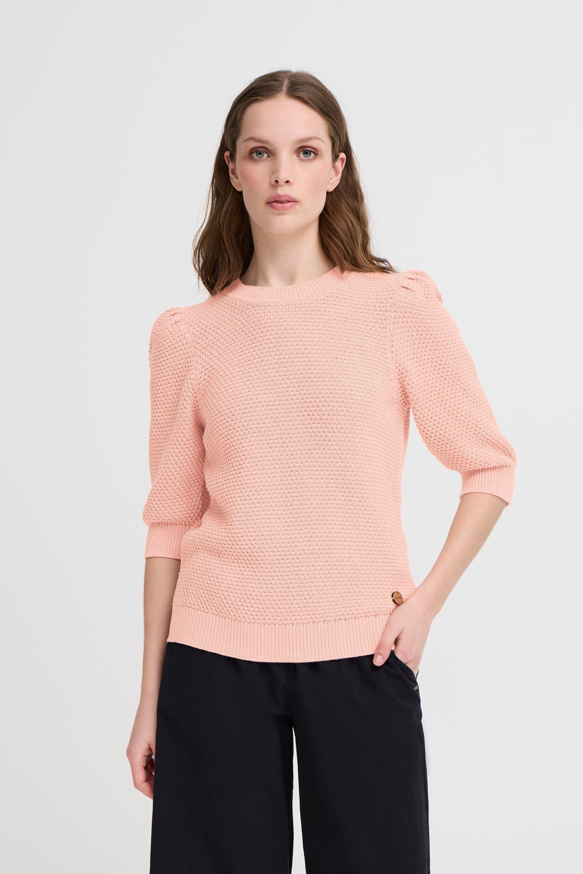 OXMO Strickfleece-Pullover »Strickpullover OXMicha«