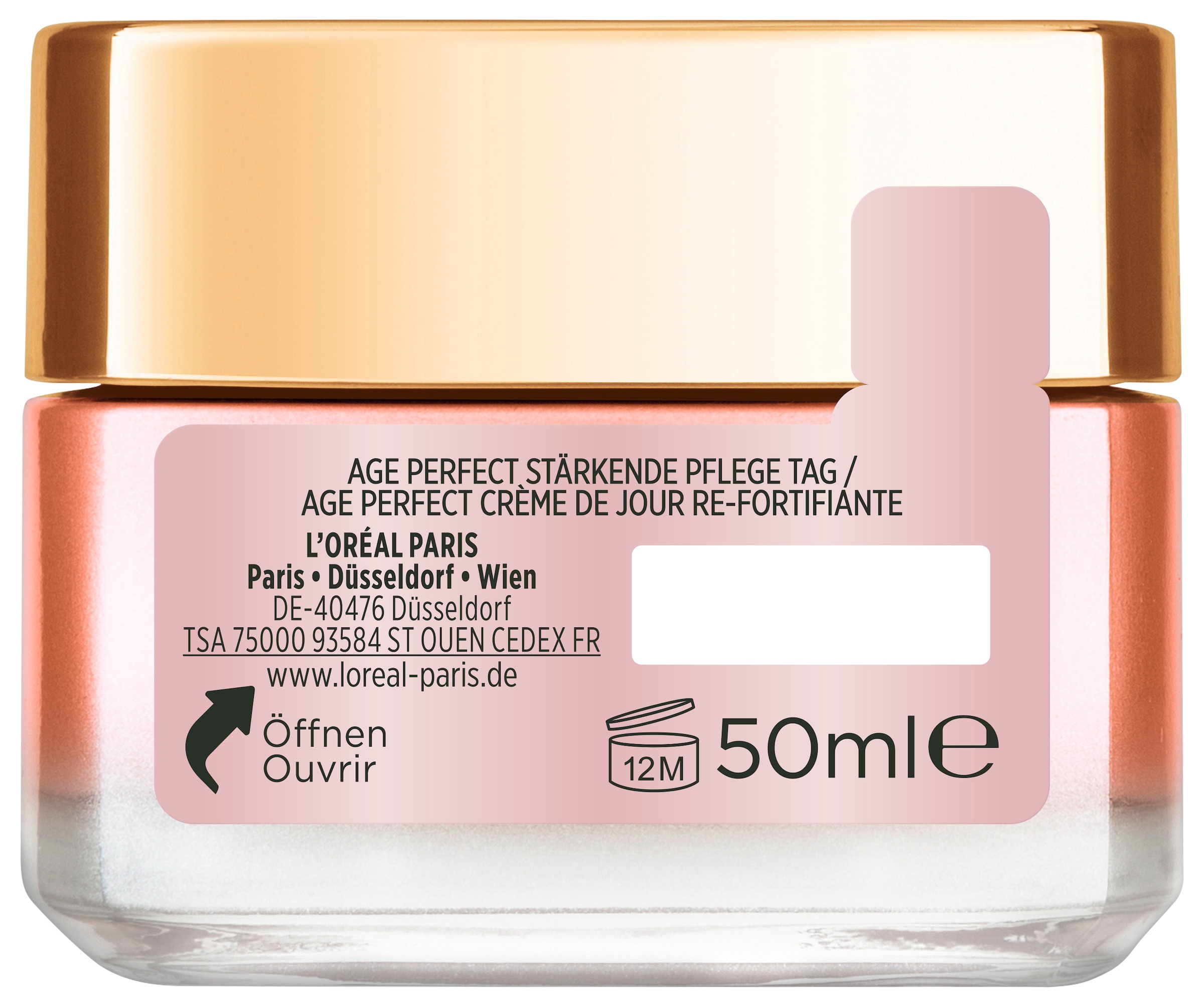 L'ORÉAL PARIS Feuchtigkeitscreme »Age Perfect Golden Age Rosé-Tagespflege«, mit hoher Wirksamkeit