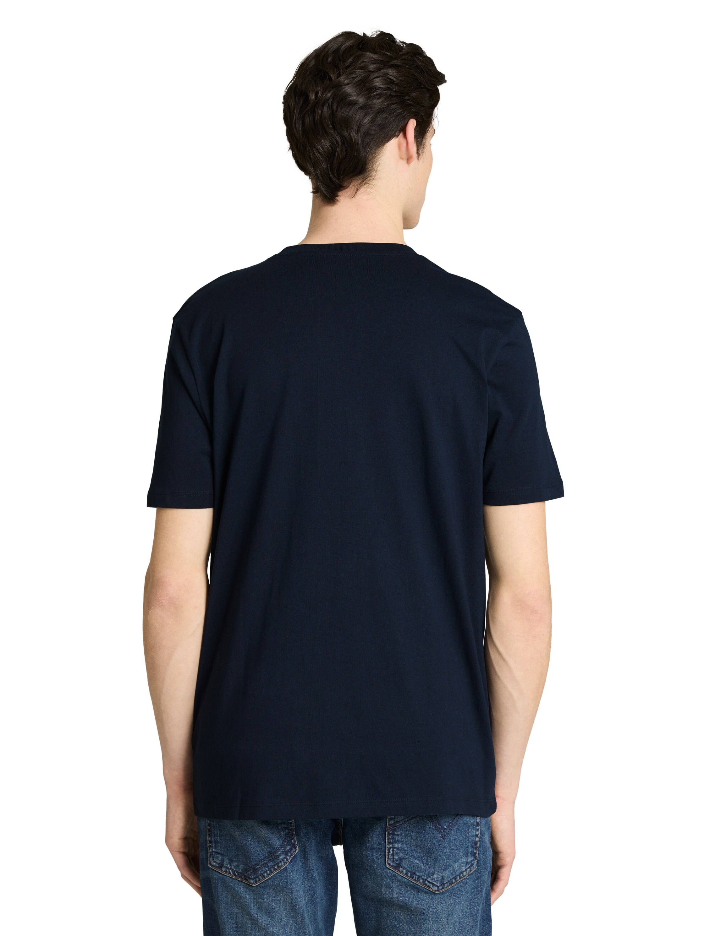 TOM TAILOR Denim Kurzarmshirt mit Logo-Print