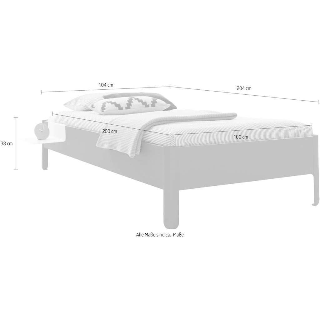 Müller SMALL LIVING Einzelbett »NAIT«