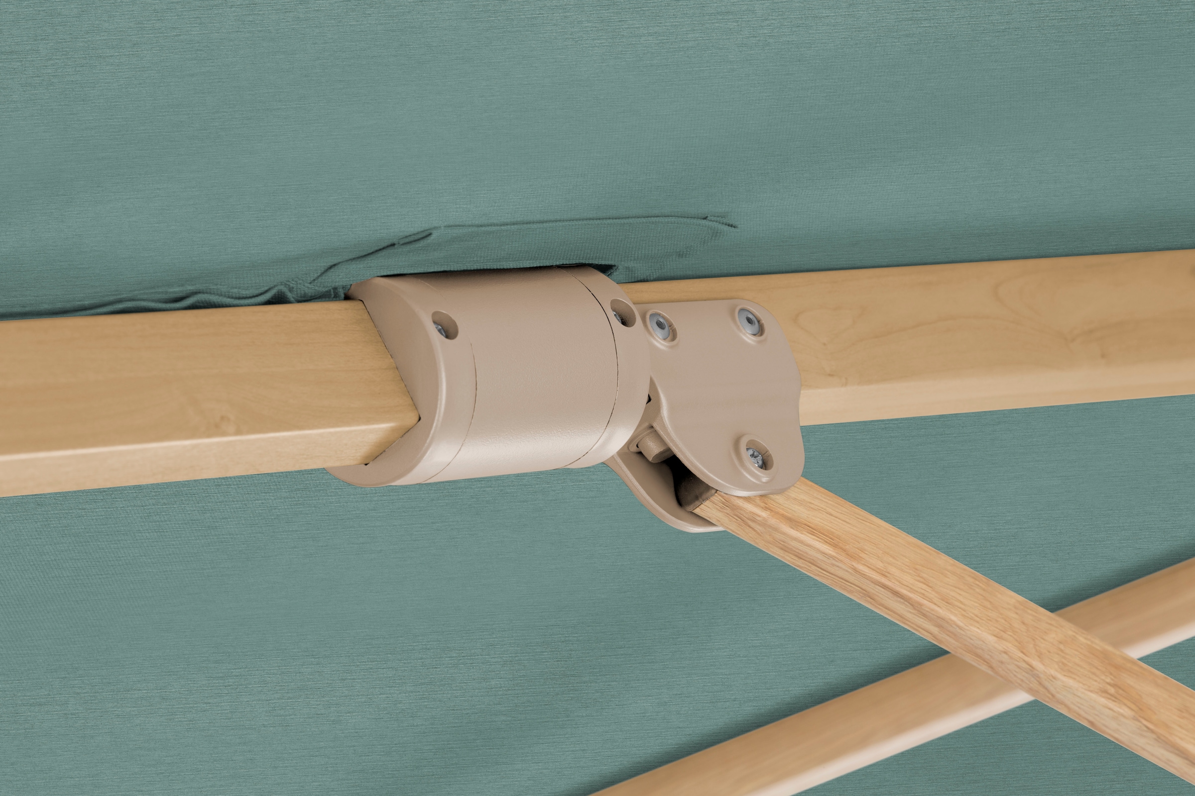 Schneider Schirme Ampelschirm »»Rhodos Twist Loft««, 300x300 cm, flexibler Ampelschirm in moderner Leinenstruktur