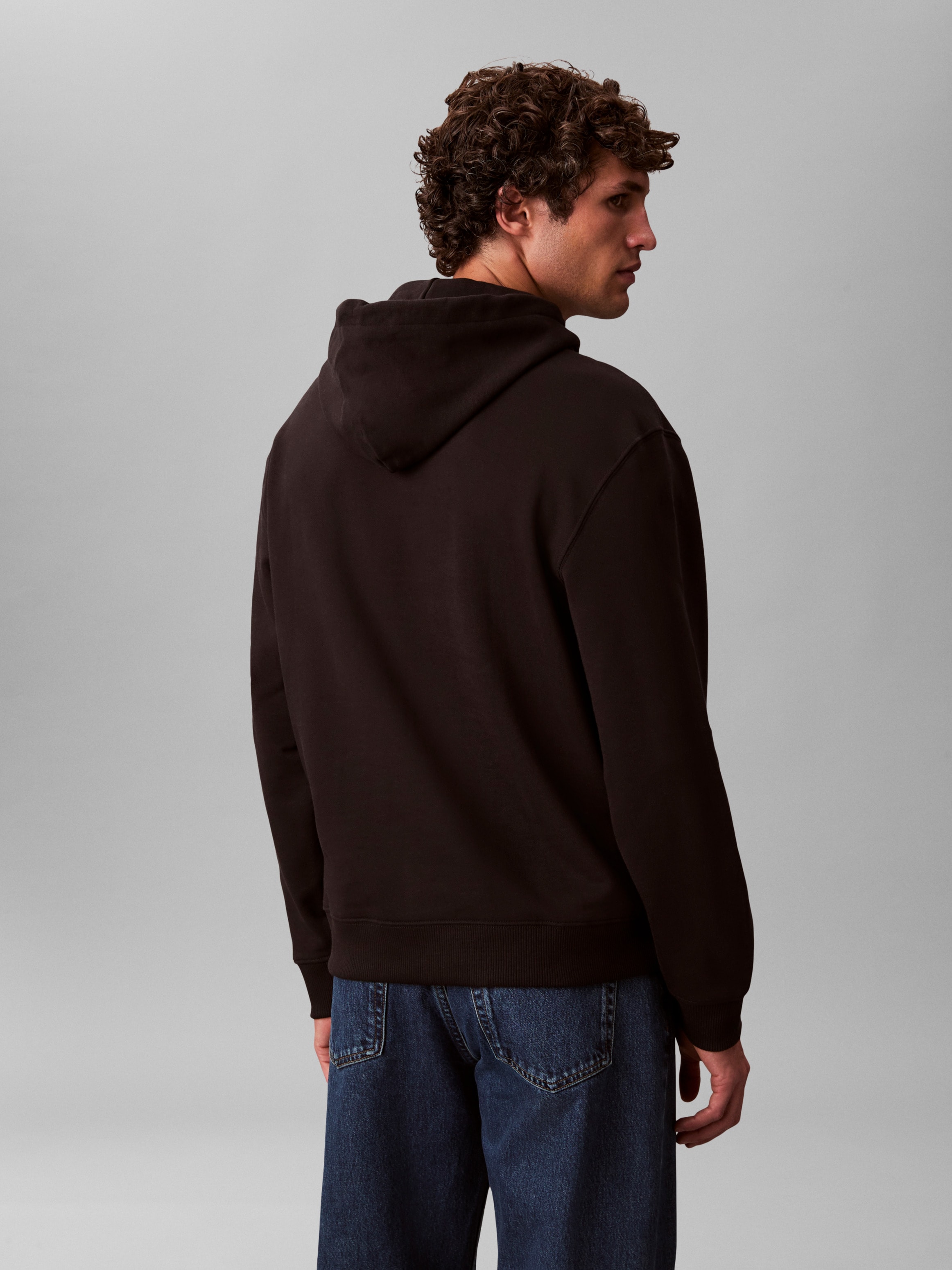 Calvin Klein Sweatshirt »LS EU 350TERRY MICRO MONOLOGO HO«, Kapuze, regular fit
