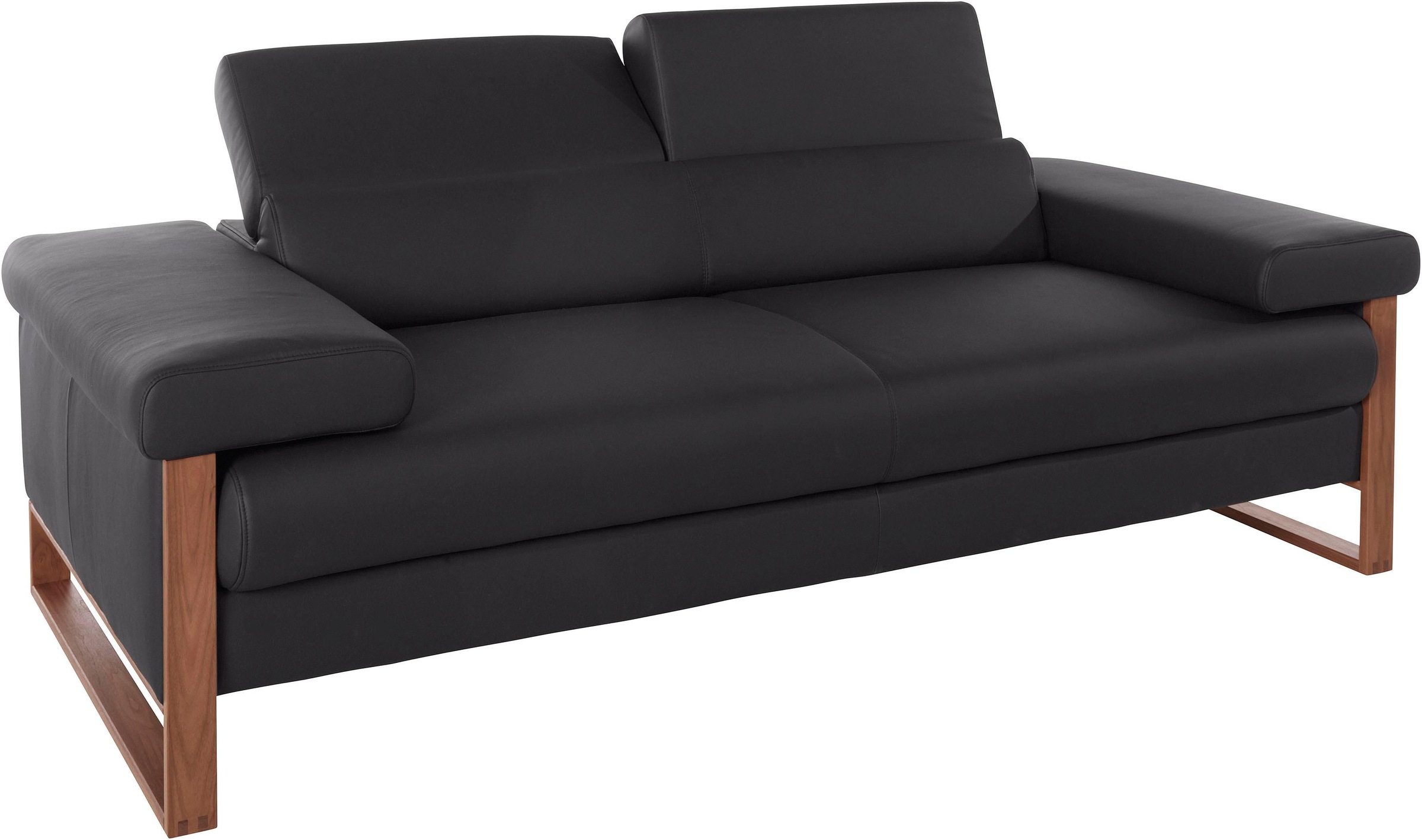 W.SCHILLIG 2-Sitzer »finn«, German Design Award 2016, Fußgestell Nussbaum natur, Breite 210 cm