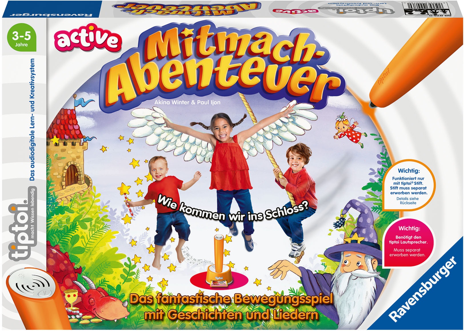Ravensburger Spiel »tiptoi® ACTIVE Mitmach-Abenteuer«, FSC® - schützt Wald - weltweit; Made in Europe