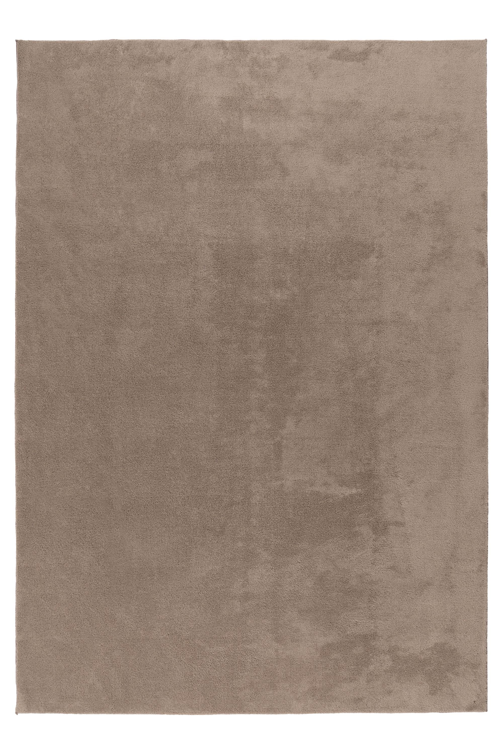 Kayoom Teppich »Earthquake 225« rechteckig 14 mm Höhe auch als Läufer, dichter uni Kurzflor, Wohnzimmer