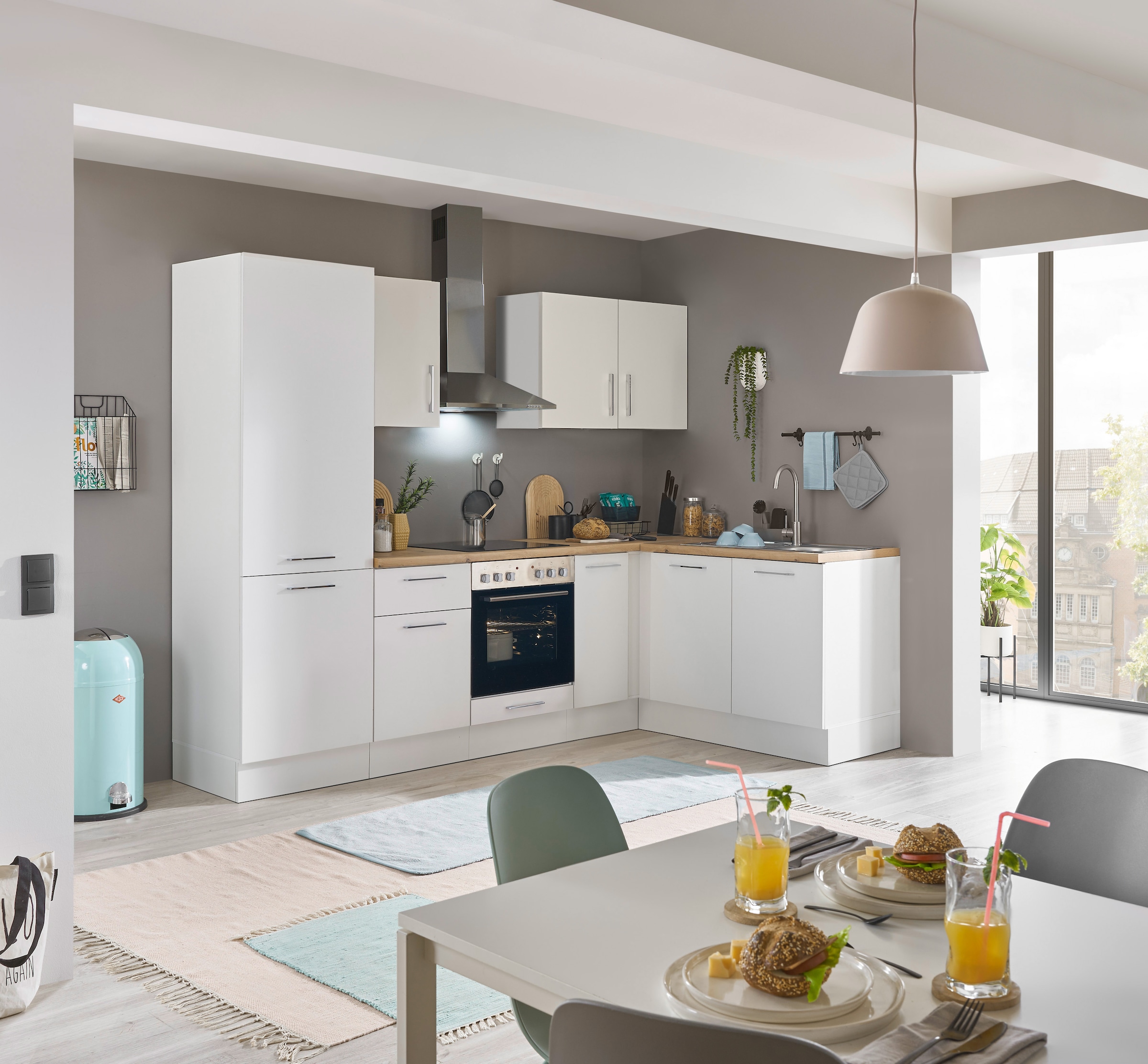 BASIC by Balculina Winkelküche »Turin« Stellbreite 270x175 cm, wahlweise mit E-Geräten