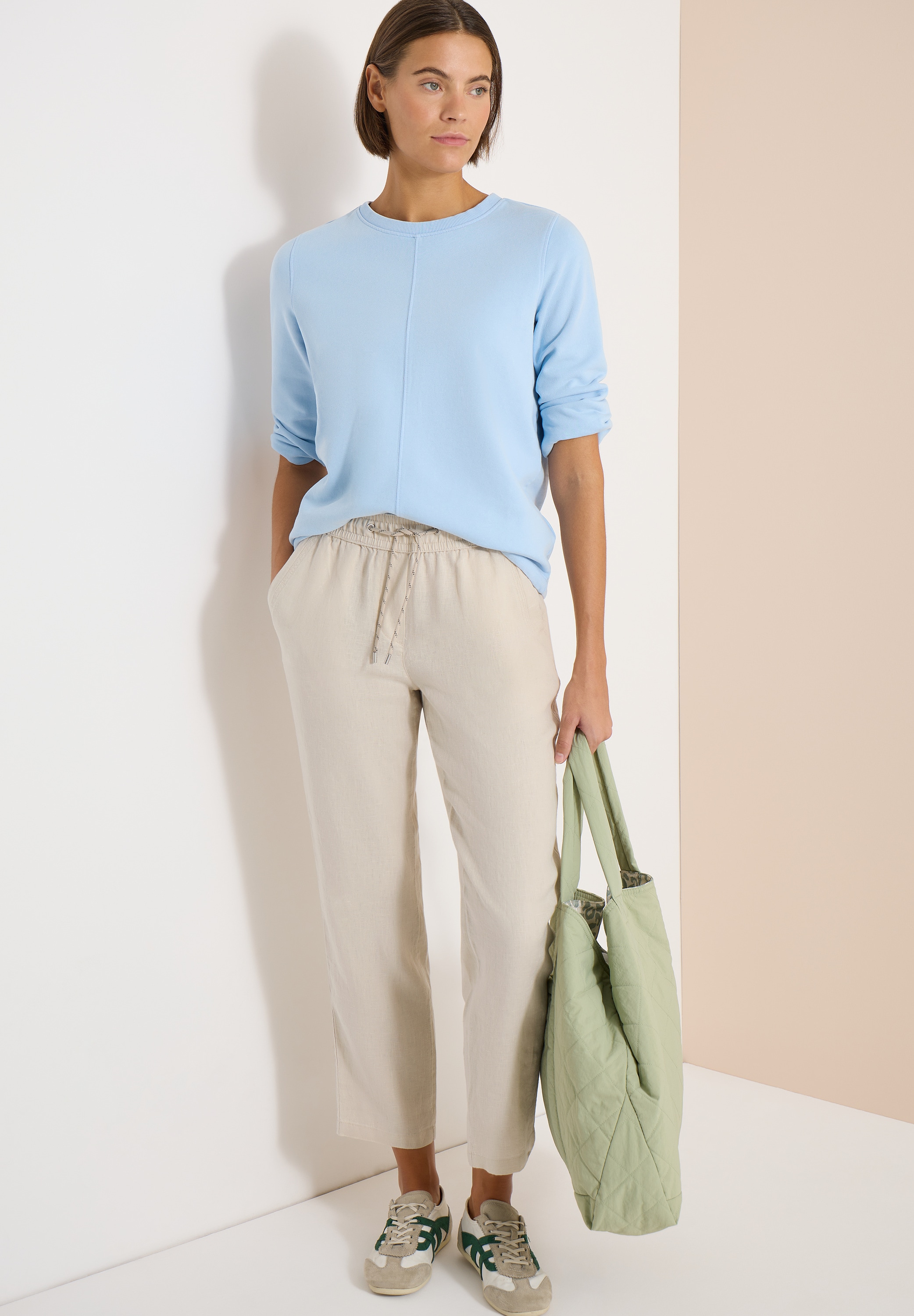 Cecil Stoffhose »Style Tracey«  im Casual Fit und aus Leinen