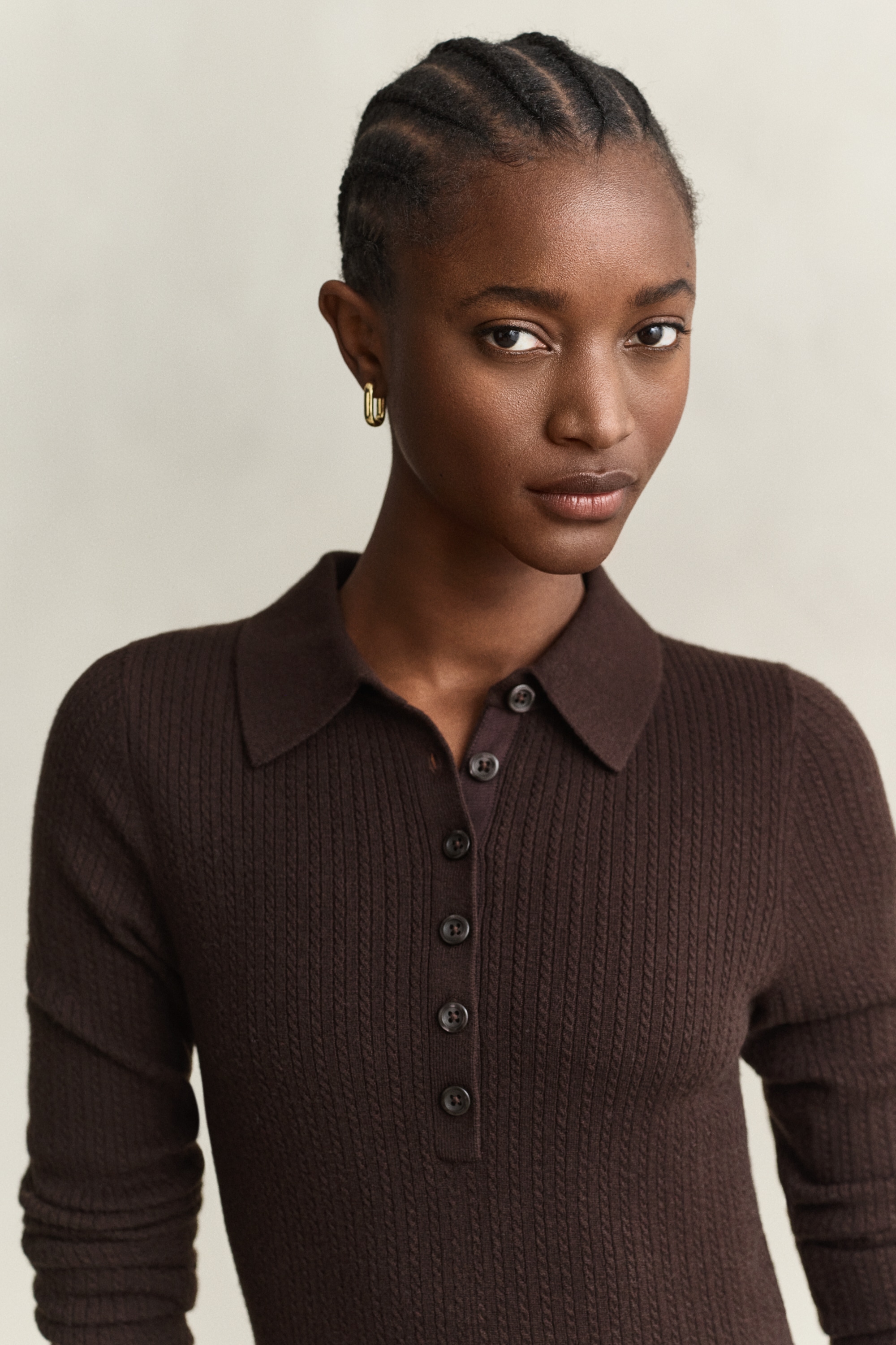Gant Strickkleid »MINI CABLE KNIT« Zopfmuster, regular fit