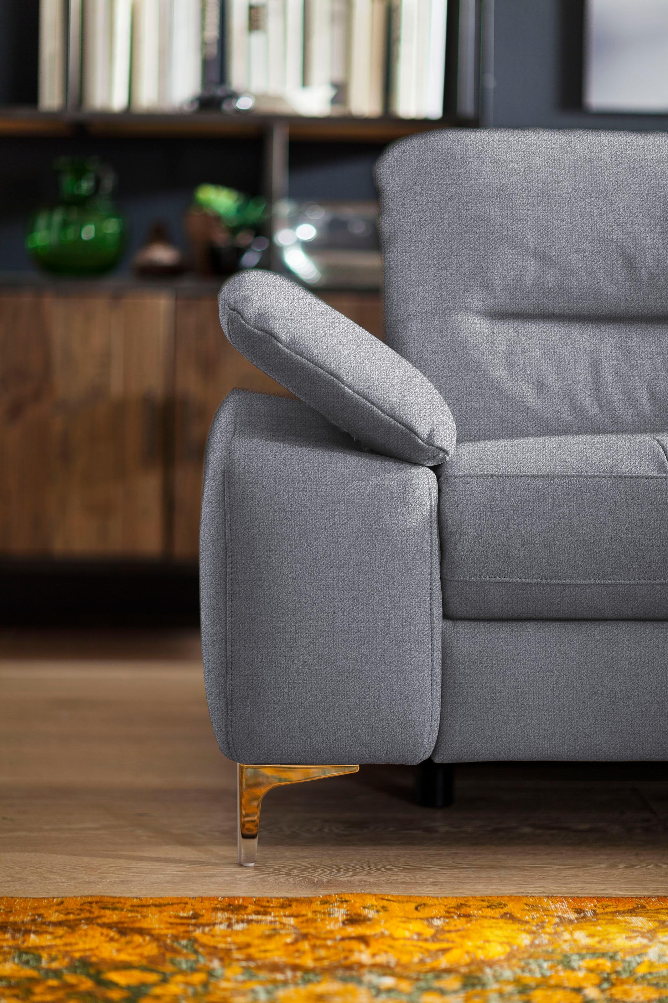 Home affaire Ecksofa »Basel L-Form« mit vollmotorischer Relaxfunktion und motorischer Recamiere