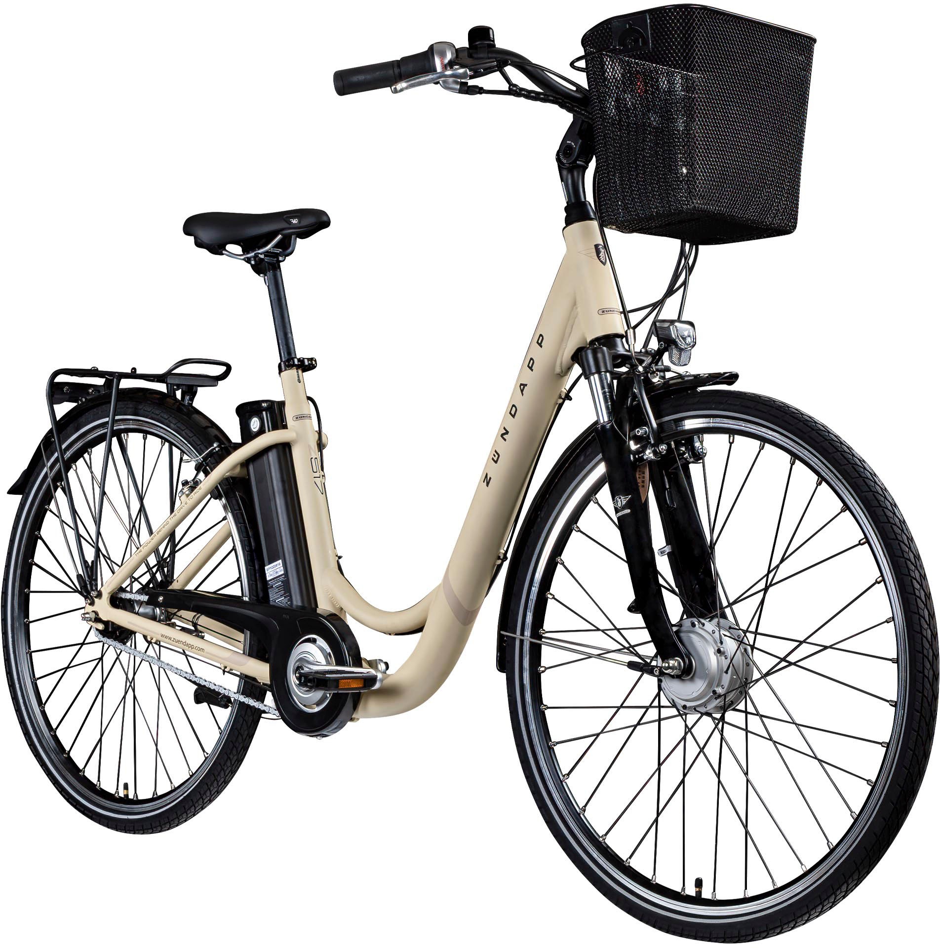 Zündapp E-Bike »Z517«, 7 Gang, Shimano, Nexus, Frontmotor 250 W, Pedelec, Elektrofahrrad für Damen u. Herren