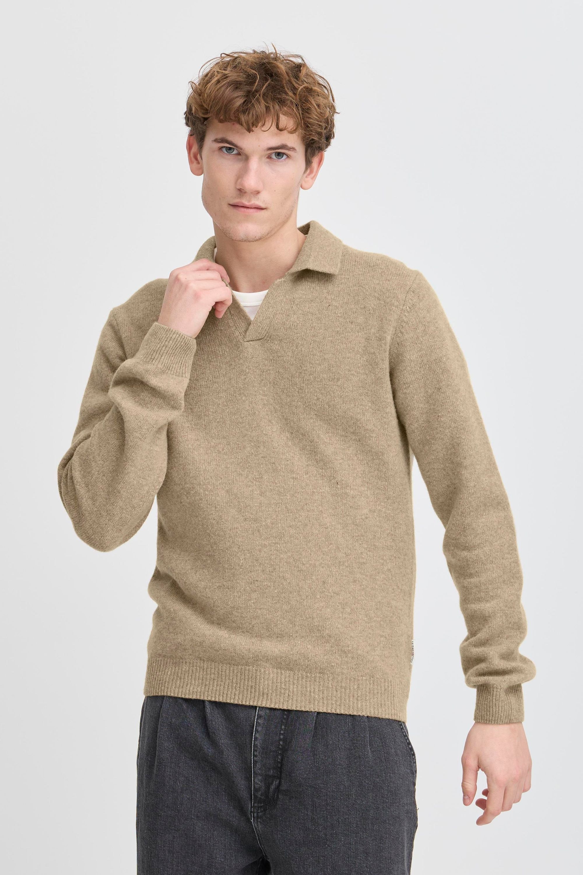 Casual Friday Strickfleece-Pullover »Strickpullover CFKARL LAMBSWOOL«