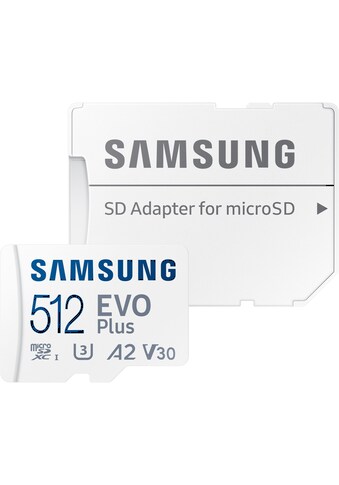 Samsung Speicherkarte »EVO Plus 512GB microSDXC Full HD & 4K UHD inkl. SD-Adapter«,... kaufen