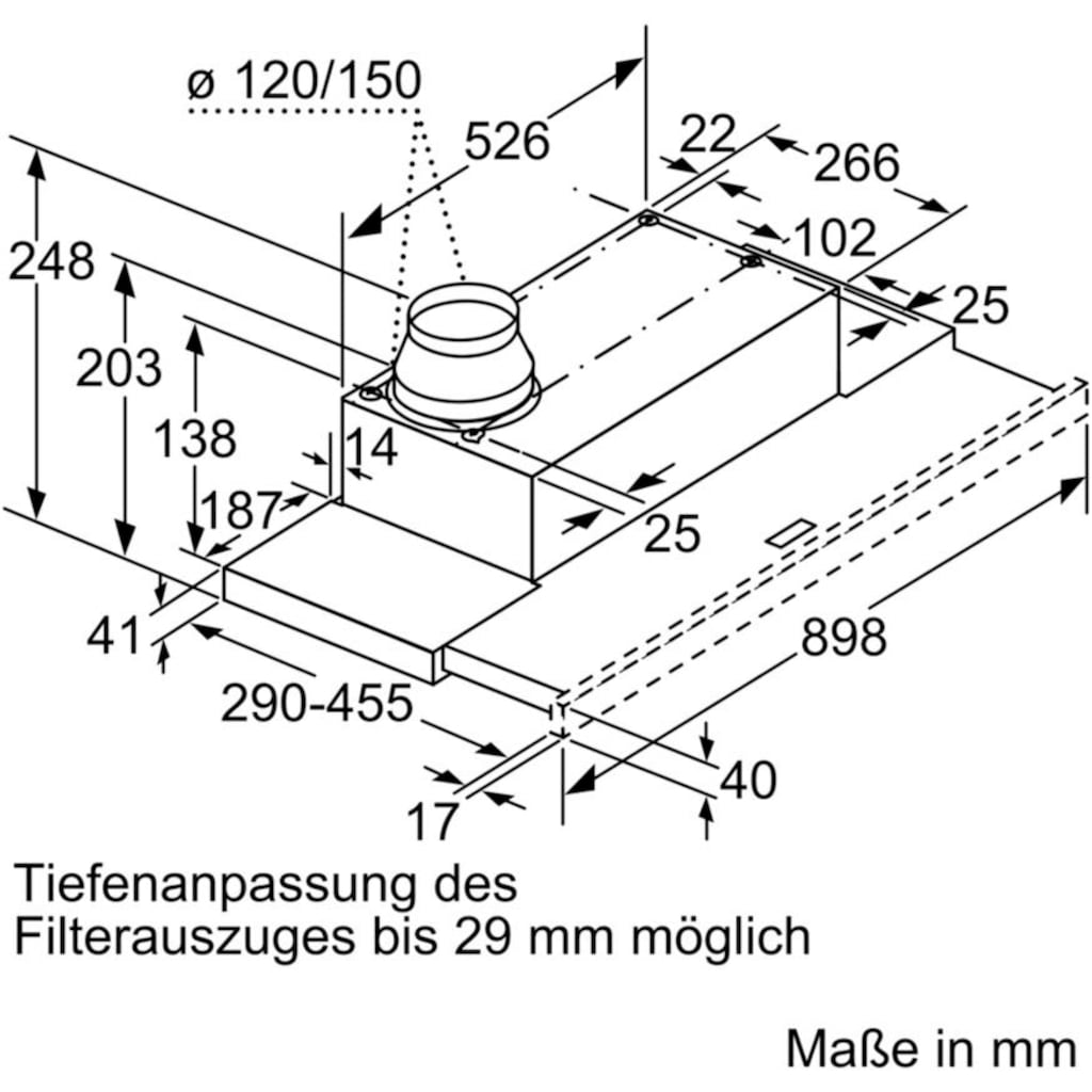 NEFF Flachschirmhaube »D49ED22X1«, Serie N 50